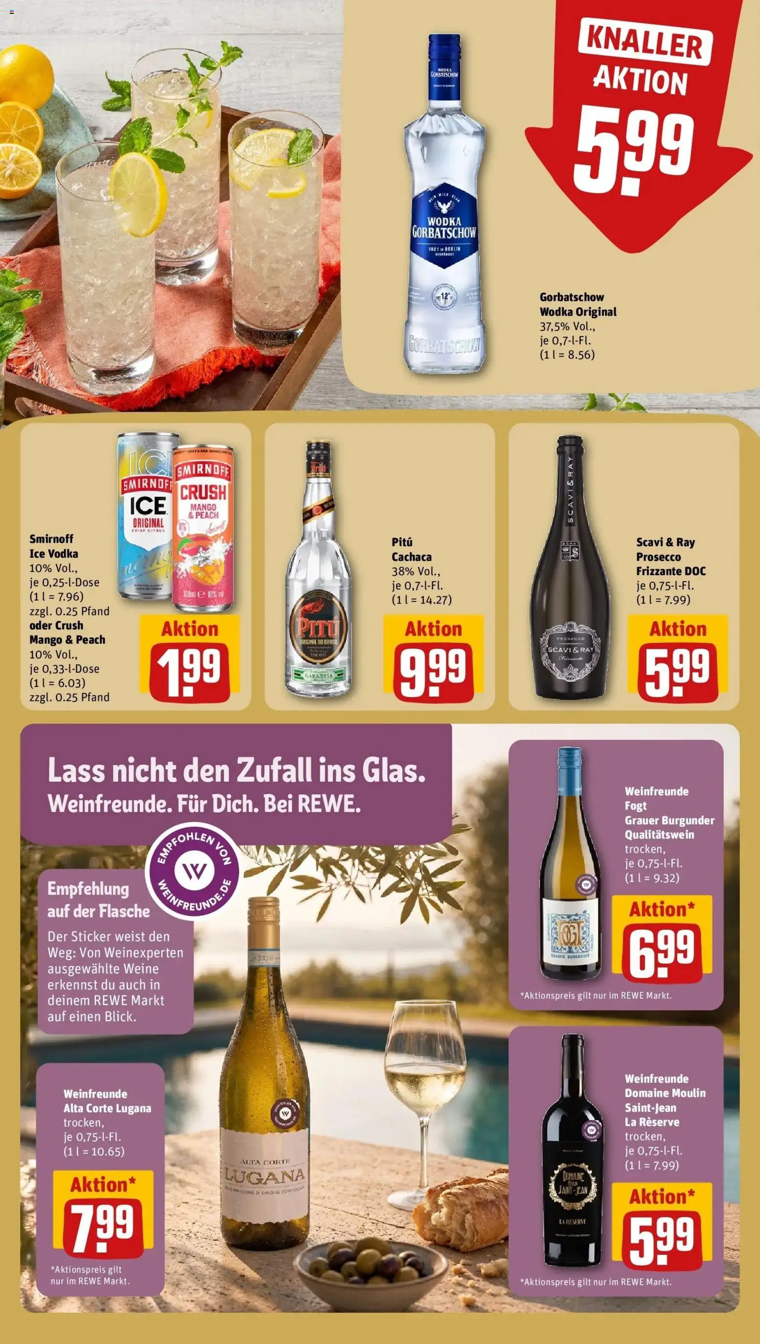 Rewe Prospekt München – gültig ab 27.07.2026 | Seite: 18 | Produkte: Smirnoff, Wodka gorbatschow, Vodka, Wodka