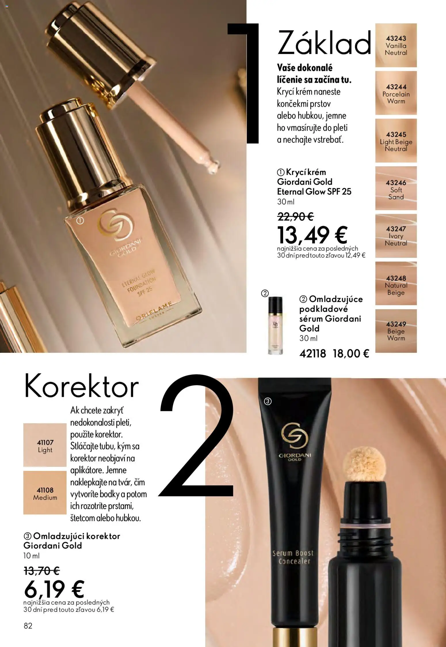 Nové Oriflame akcie – leták je platný od 25.03.2026 | Strana: 82 | Produkty: Korektor, Krém