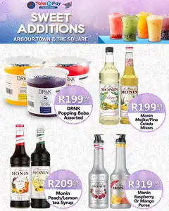 Take n Pay specials catalogue – valid from 27/07/2026 | Page: 20 | Products: Tea, Syrup, Mango, Peach