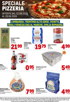 Anteprima del volantino Metro volantino Pizzeria valido a partire dal 22.06.2026