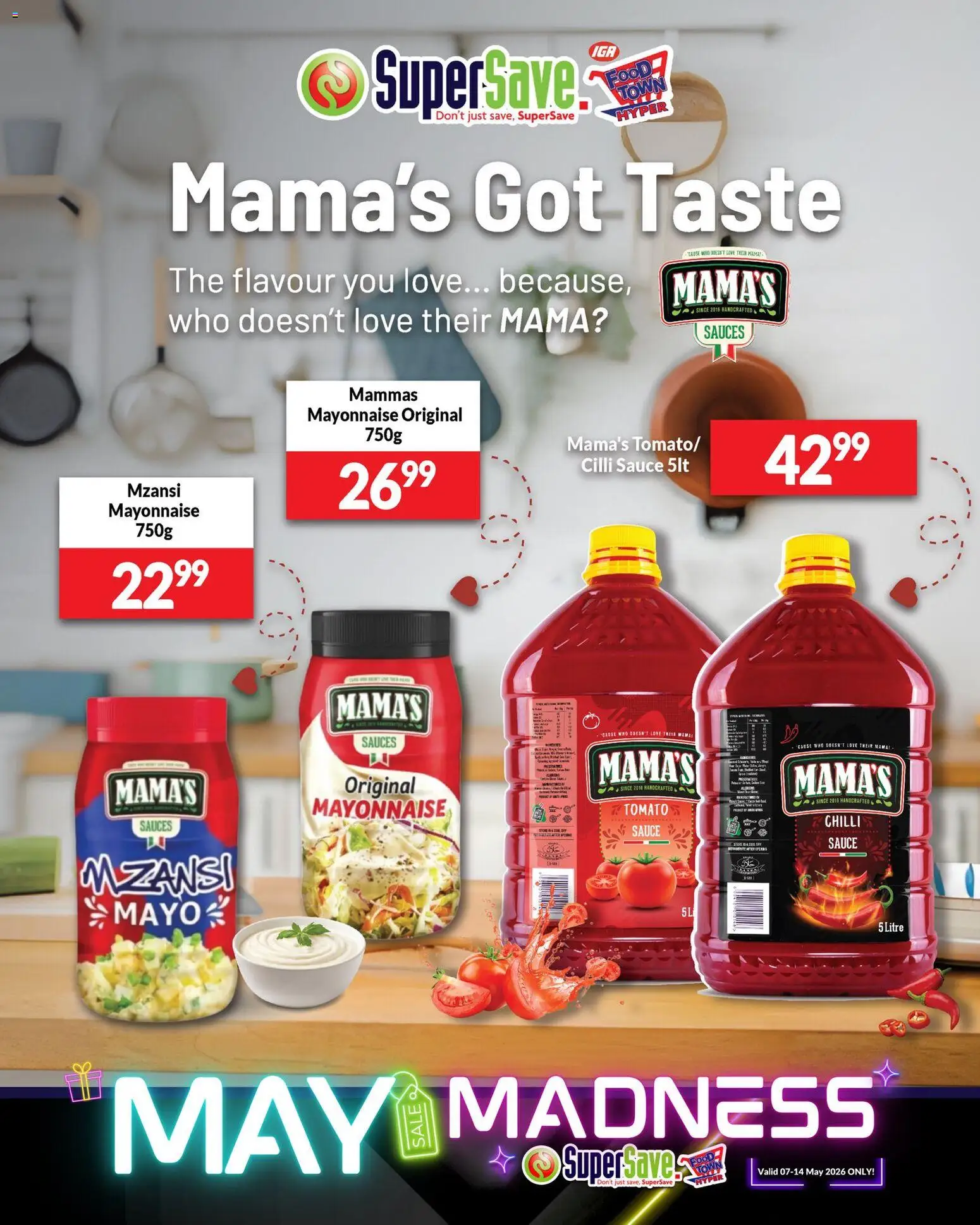 New Super Save catalogue – valid from 07.05.2026 | Page: 23 | Products: Sauces, Mayonnaise, Sauce, Chilli