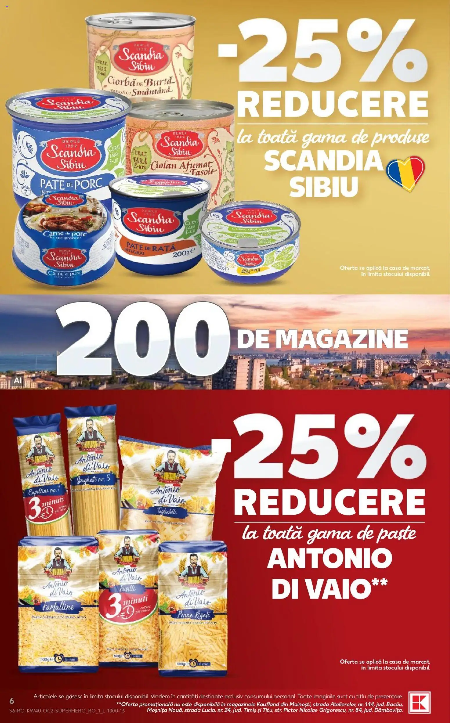 Kaufland RO akciós ujság - amely érvényes a következő dátumtól: 2026.09.30. | Oldal: 6 | Termékek: Penne