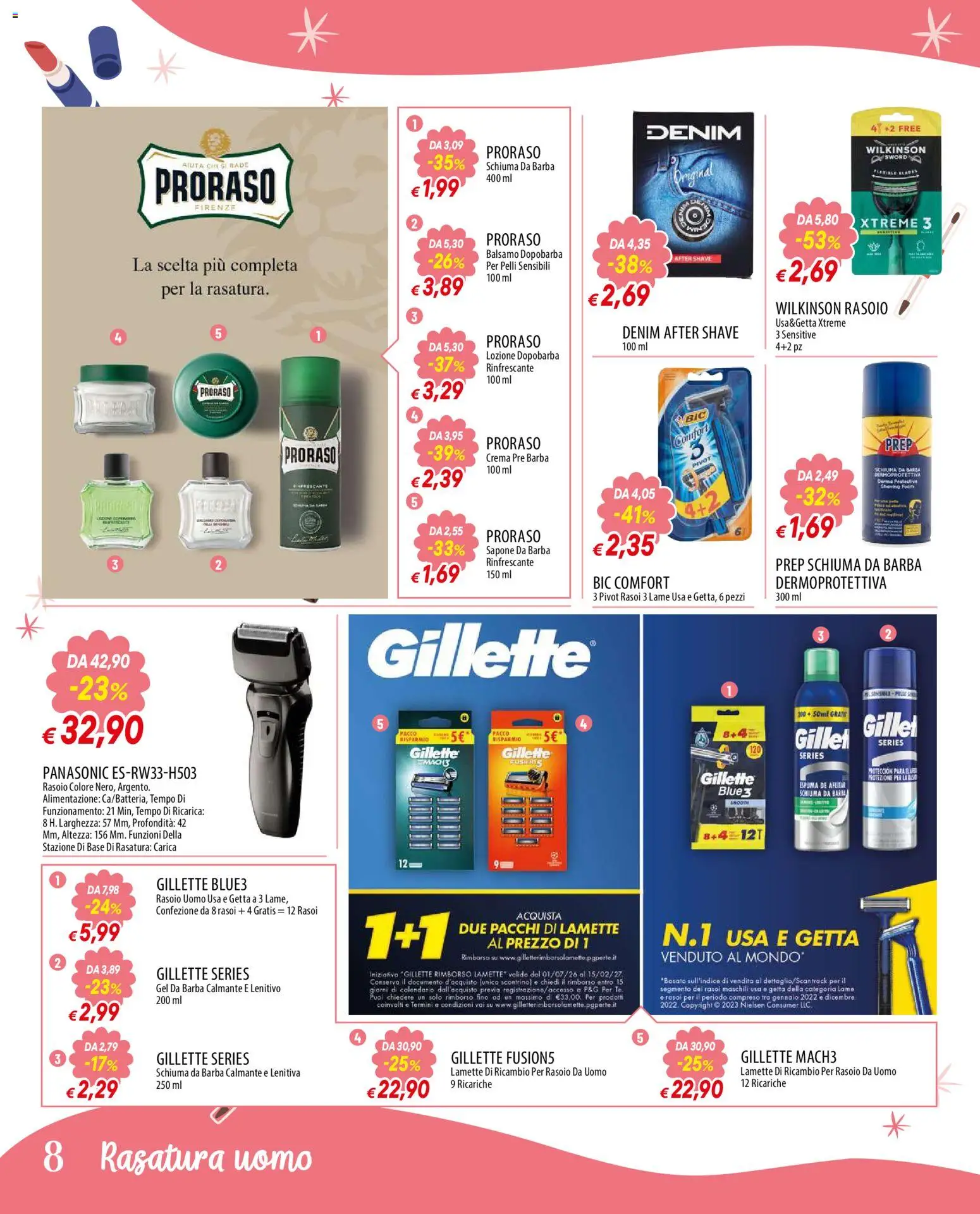 Volantino Galassia del 21/09/2026 | Pagina: 8 | Prodotti: Dopobarba, Rasoio, Lozione dopobarba, Sapone