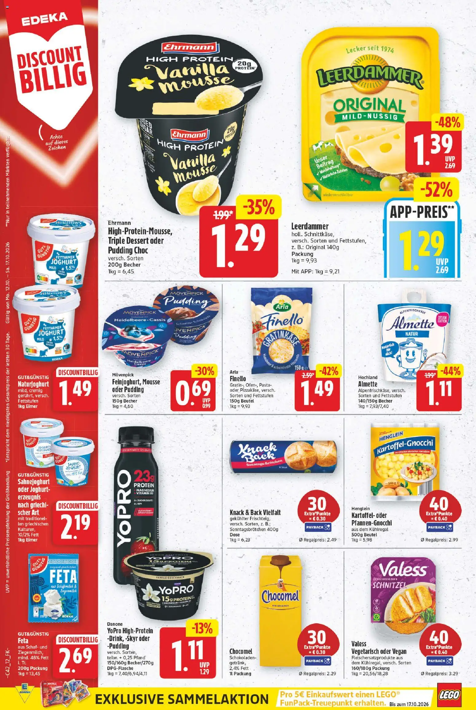 E center Prospekt – gültig ab 12.10.2026 | Seite: 12 | Produkte: Schnitzel, Leerdammer, Vanille, Chocomel