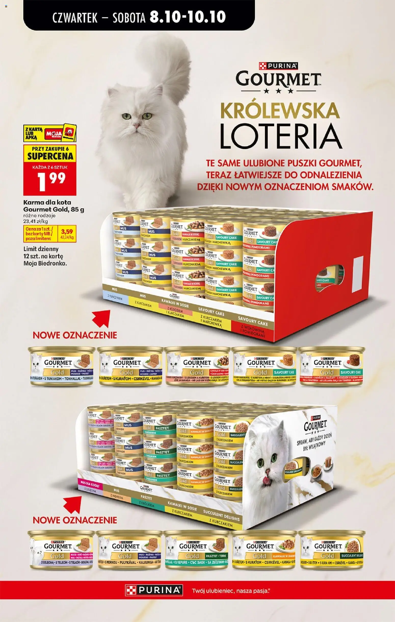 Biedronka Polsko leták - Codziennie niskie ceny od 08.10.2026 | Strana: 77 | Produkty: Gourmet, Purina, Gourmet Gold