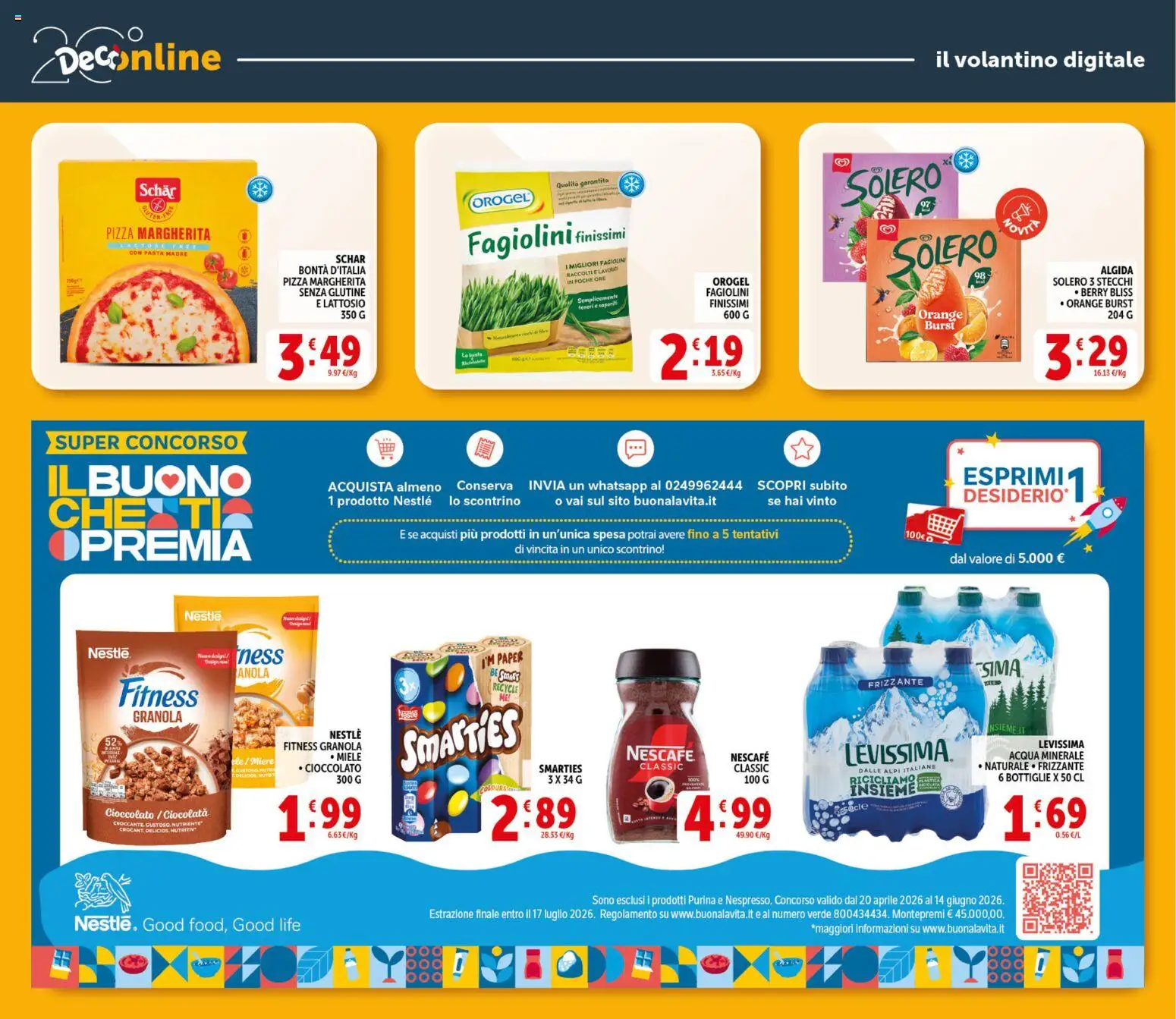 Volantino Decò del 29.05.2026 | Pagina: 24 | Prodotti: Pizza, Pasta, Miele, Acqua minerale