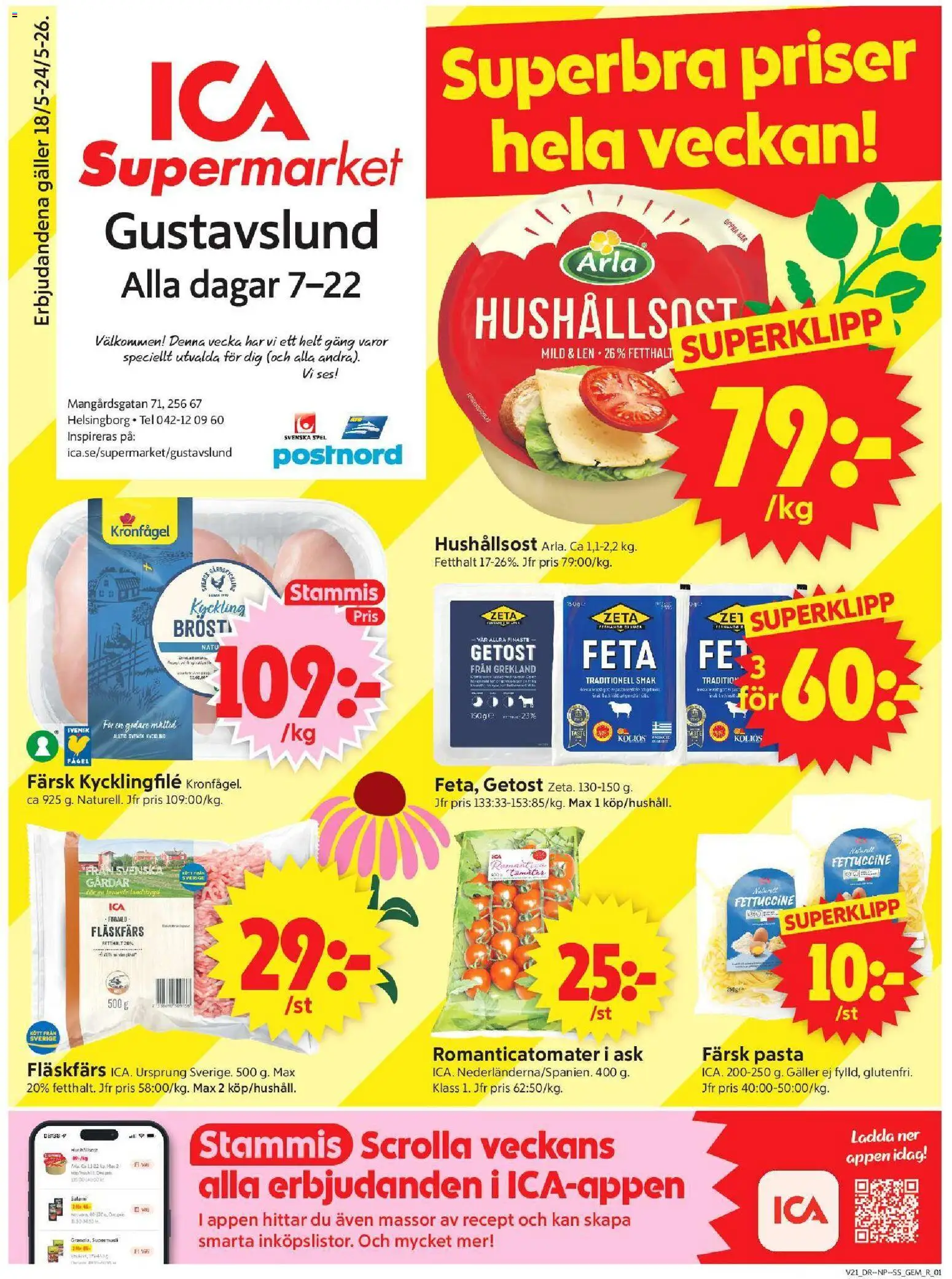 ICA Supermarket reklamblad aktuell från 18.05.2026 | Sida: 1