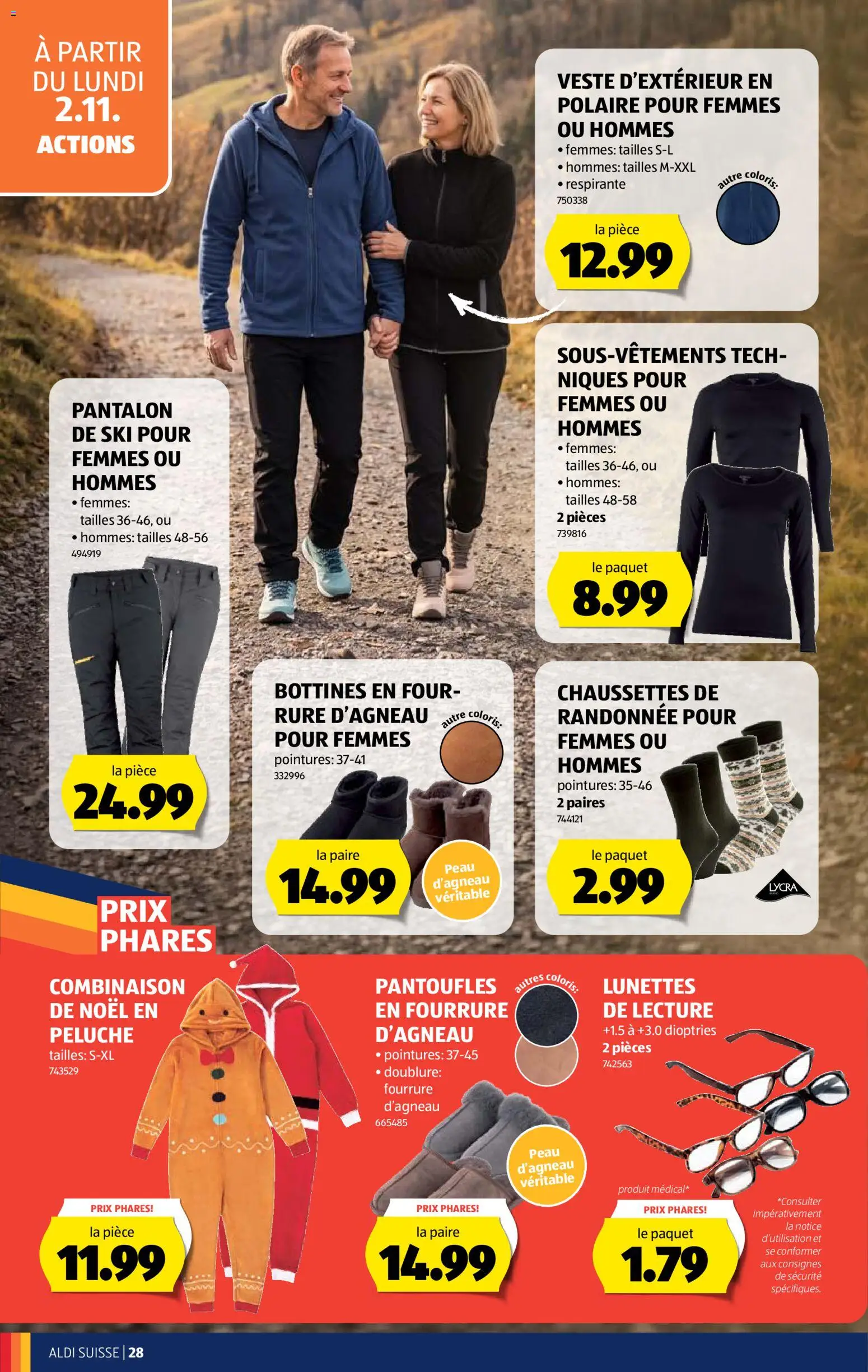 Aldi aktionen FR – gültig ab 29.10.2026 | Seite: 28 | Produkte: Ski