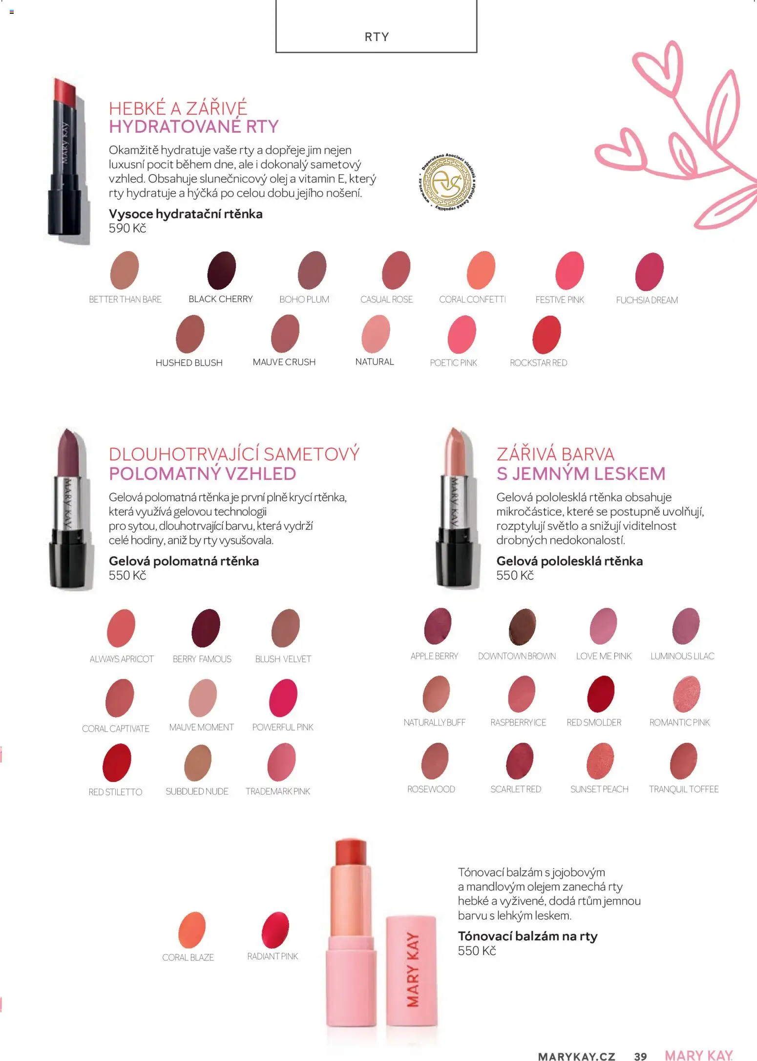 Mary Kay kniha o kráse od 01.04.2026 | Strana: 39 | Produkty: Olej, Apple, Slunečnicový olej, Rockstar