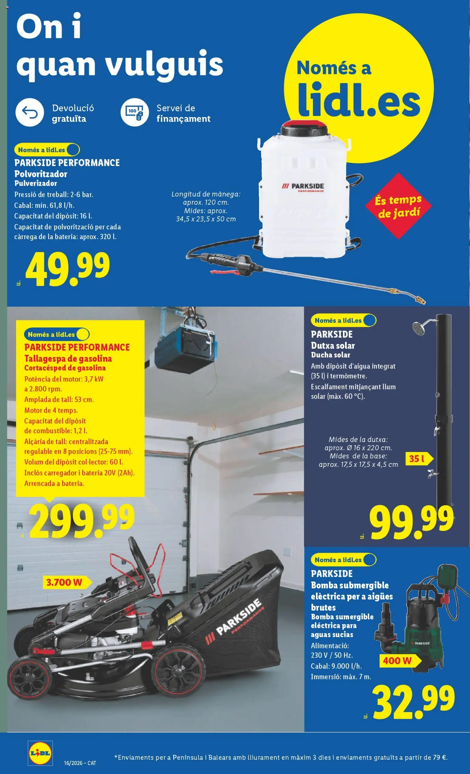Lidl folleto de bazar │ válido desde el 13.04.2026 | Página: 2 | Productos: Απολυμαντικό, Batería, Ducha
