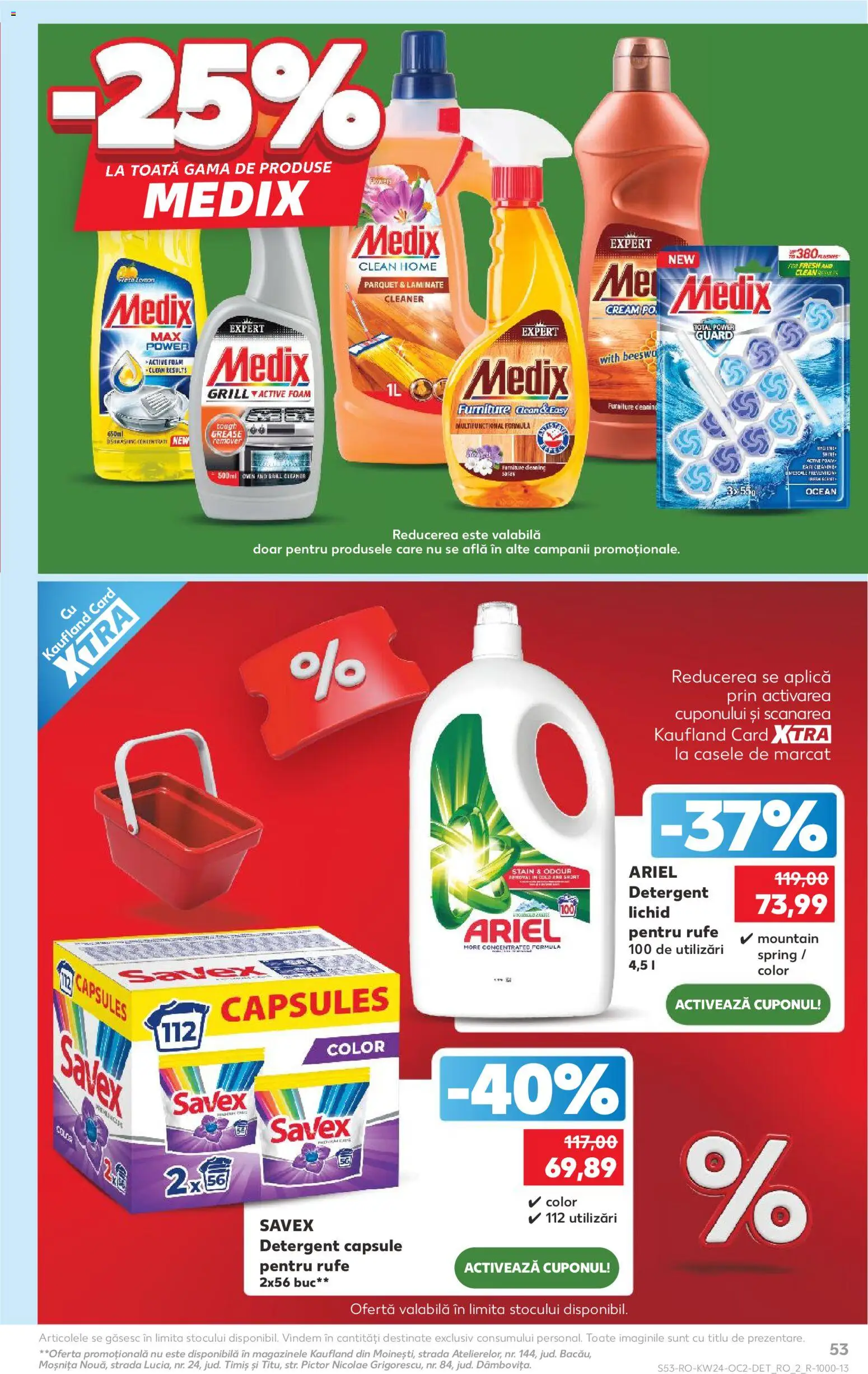 Noul catalog Kaufland – valabil de la 10.06.2026 | Pagină: 53 | Produse: Pomelo, Grill, Parchet, Detergent