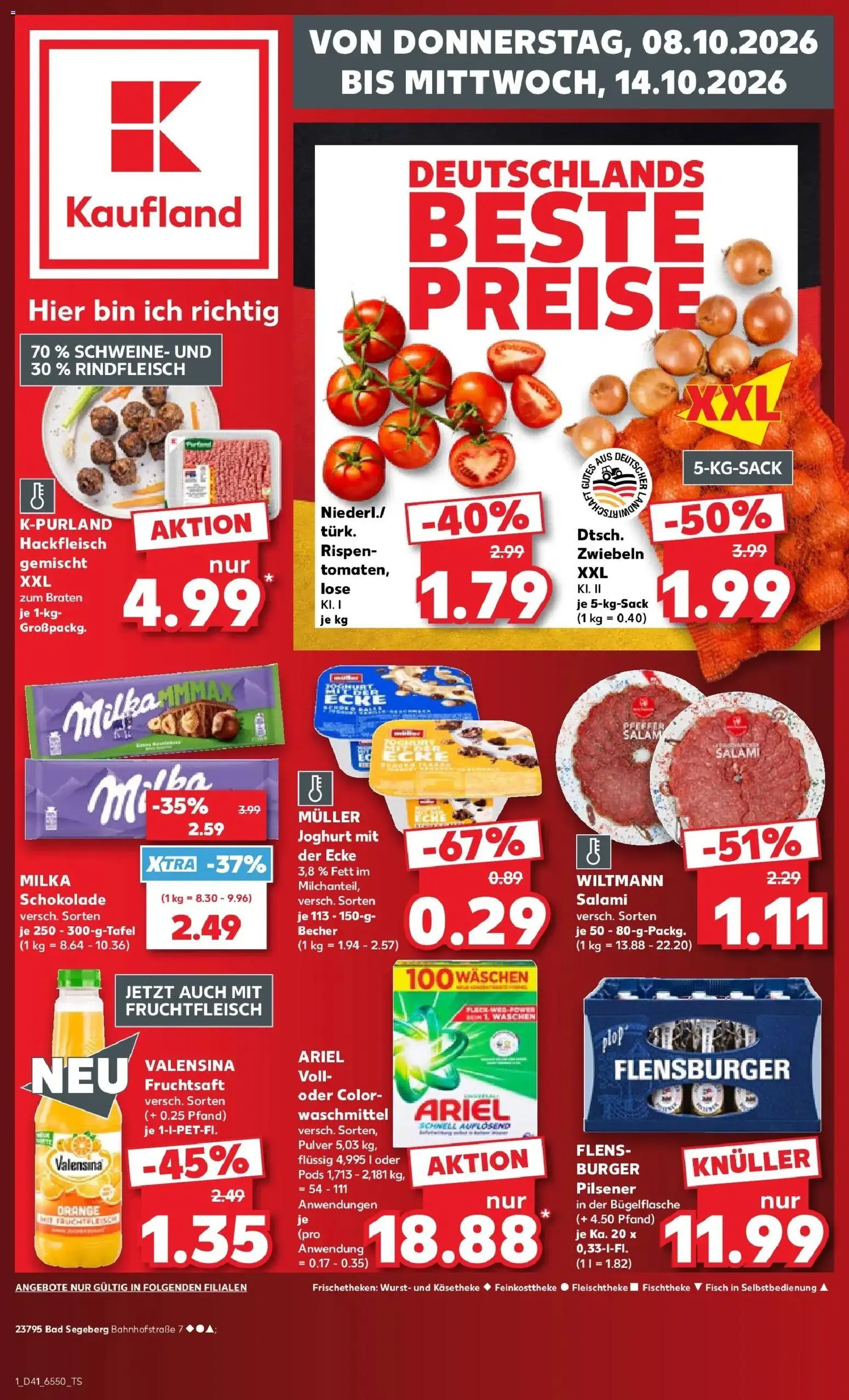 Prospekt Kaufland ab 05.10.2026 » Angebote Online zum Blättern | Seite: 11 | Produkte: Milka, Waschmittel, Rindfleisch, Hackfleisch