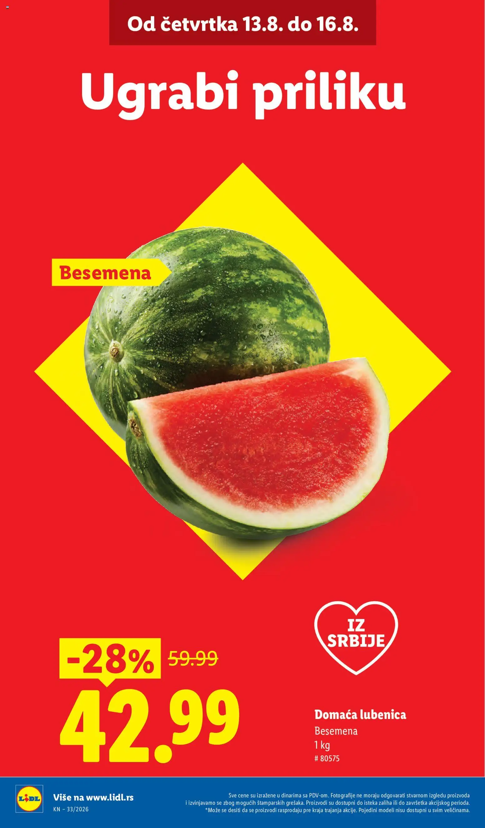 Lidl katalog - važi od 13.08.2026 | Strana: 2 | Proizvode: Lubenica