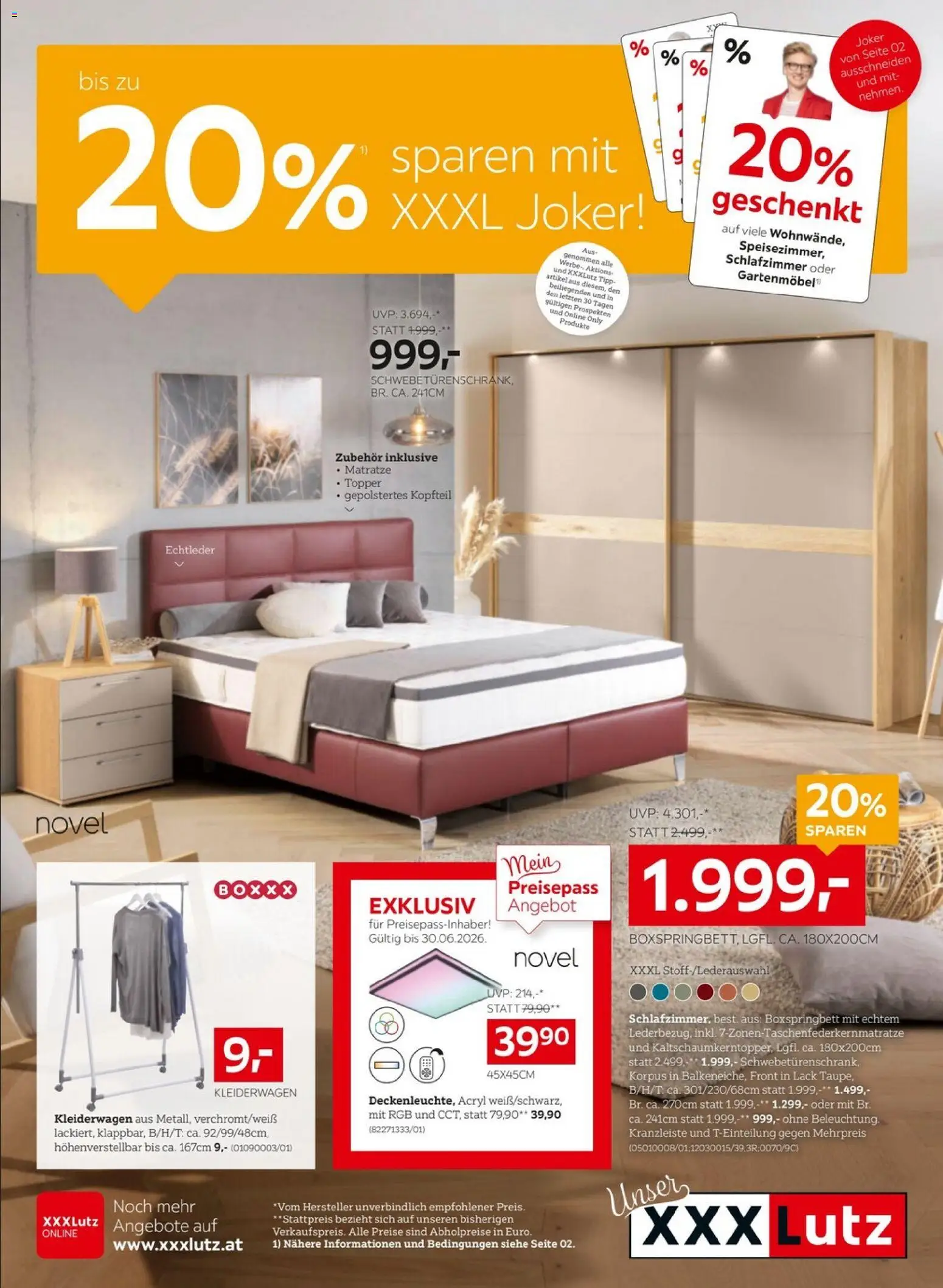XXXLutz Prospekt aktuell gültig ab 09.06.2026 | Seite: 1 | Produkte: Matratze, Gartenmöbel