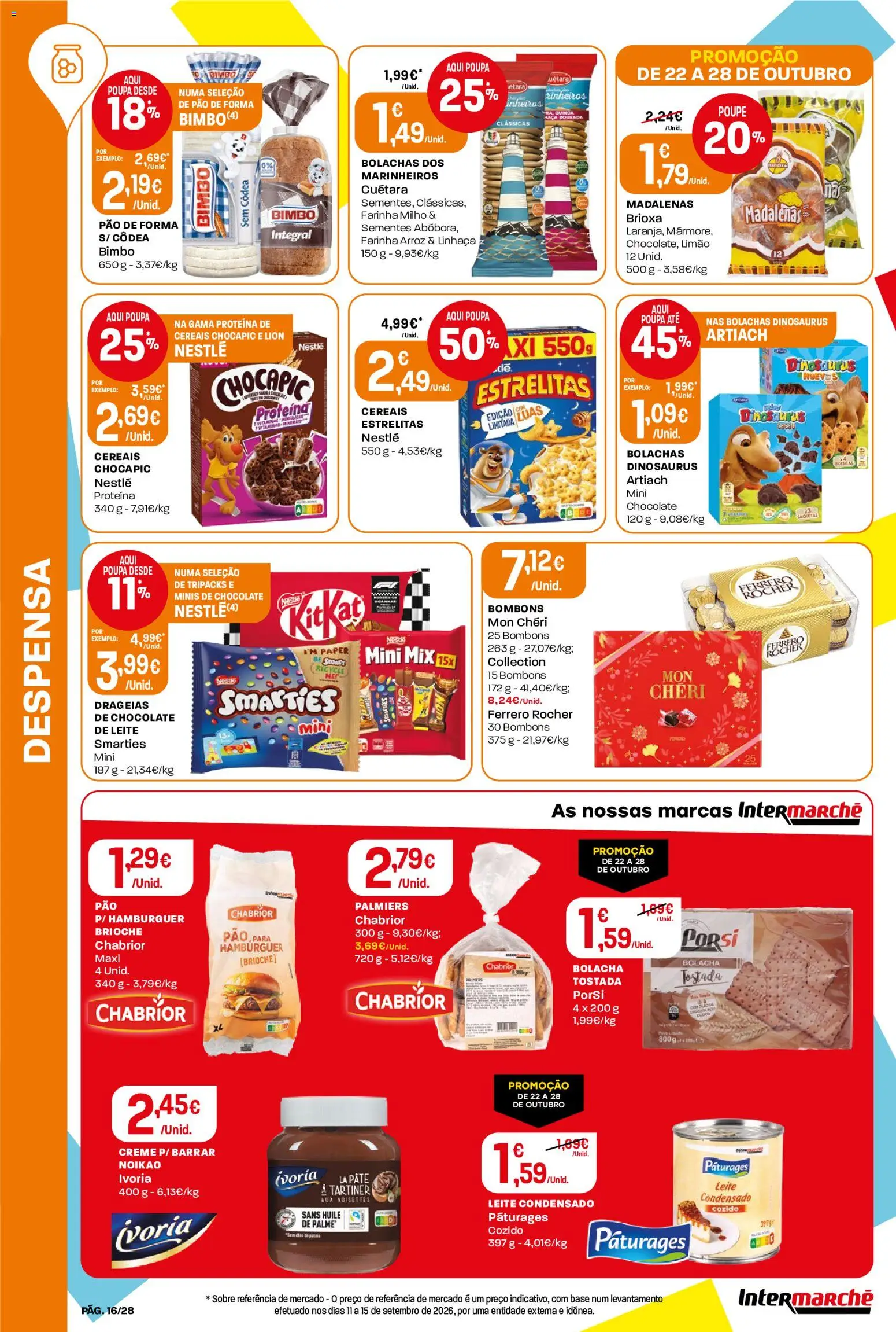 Intermarché folheto Contact │ válido de 22/10/2026 | Página: 16 | Produtos: Brioche, Pão, Arroz, Milho