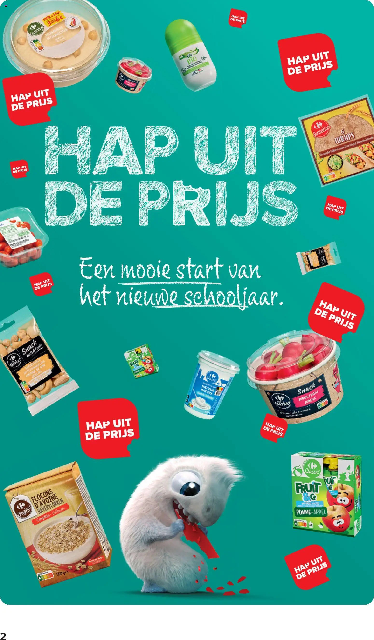 {H1} | Pagina: 2 | Producten: Havervlokken, Fruit, Hummus