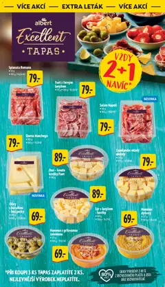 Náhled letáku Sýr s lanýžem - kostky, Sýr s lanýžem - kostky od 05.08.2026 | Strana: 52 | Produkty: Hummus, Tapas, Gouda, Salám
