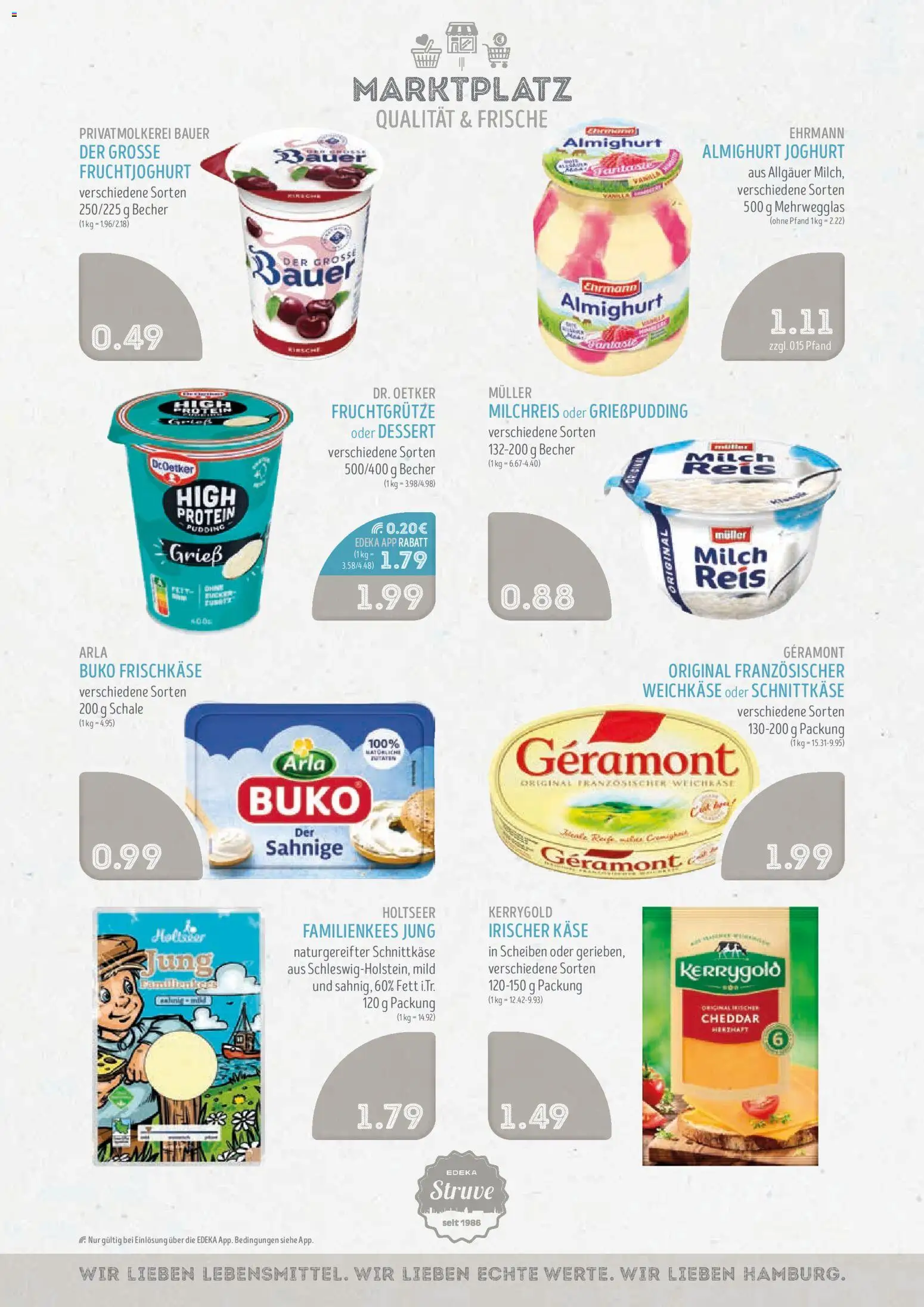 Edeka Struve Prospekt – gültig ab 07.09.2026 | Seite: 8 | Produkte: Grieß, Milch, Fruchtjoghurt, Frischkase