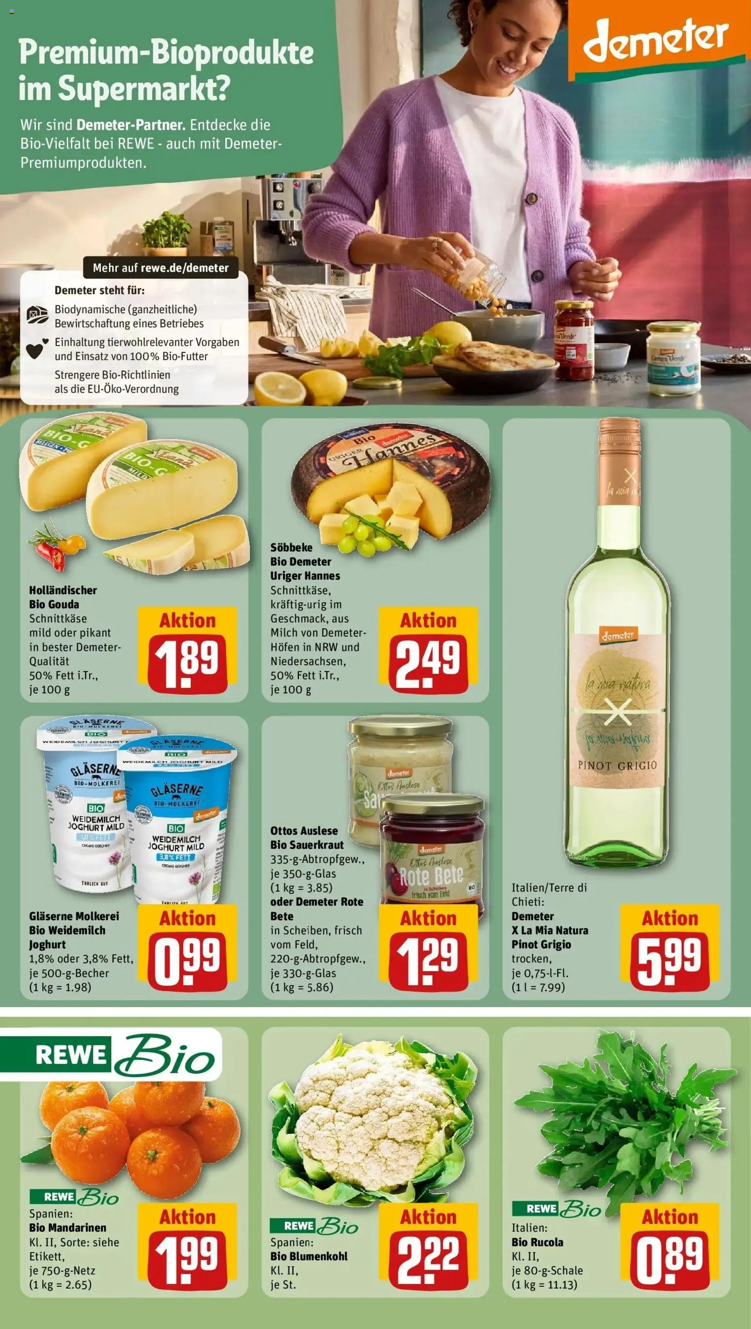 Rewe Prospekt Coesfeld	 – gültig ab 09.03.2026 | Seite: 25 | Produkte: Milch, Joghurt, Gouda, Mandarinen
