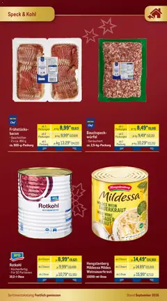 Metro Festlich Geniessen ab 01.09.2026 gültig | Seite: 18 | Produkte: Rotkohl, Kraut, Wein