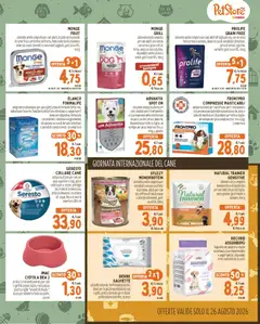 Anteprima del volantino Conad volantino PetStore Lombardia valido a partire dal 29/07/2026 | Pagina: 3 | Prodotti: Pesce, Manzo, Talco, Ciotola