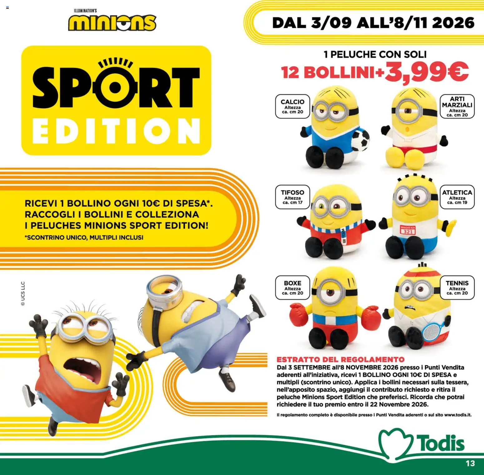 Volantino Todis del 03/09/2026 | Pagina: 13 | Prodotti: Peluche