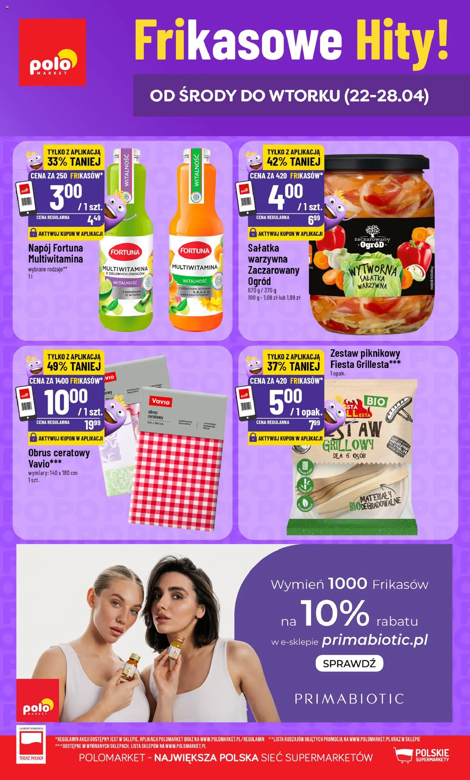 POLOmarket gazetka - Frikasowe Hity od 22.04.2026 | Strona: 1 | Produkty: Zestaw piknikowy, Sałatka