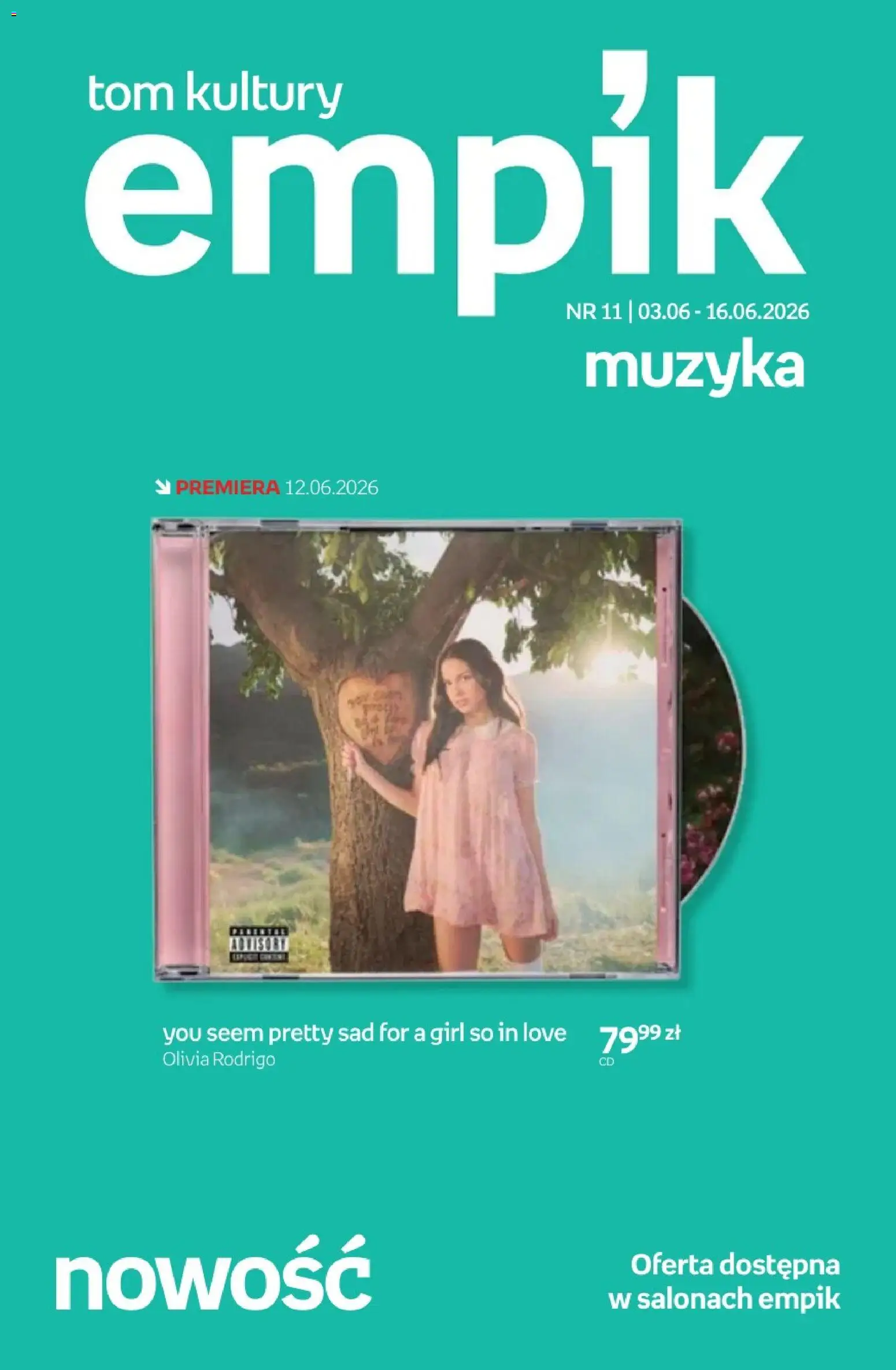 Empik promocje - Tom kultury Muzyka od 03.06.2026 | Strona: 1