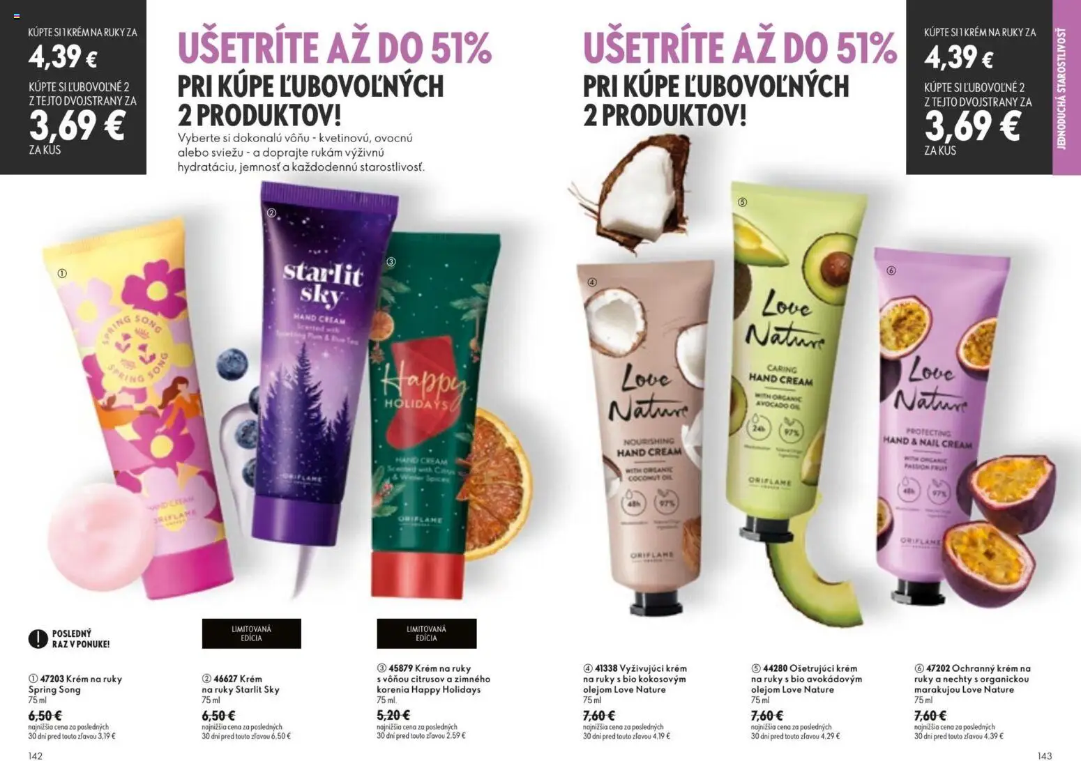 Nové Oriflame akcie – leták je platný od 19.08.2026 | Strana: 72 | Produkty: Krém na ruky, Krém