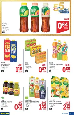 Metro angebote Profi ab 01.10.2026 gültig | Seite: 37 | Produkte: Getränke, Zitrone, Pfirsich, Apfelsaft