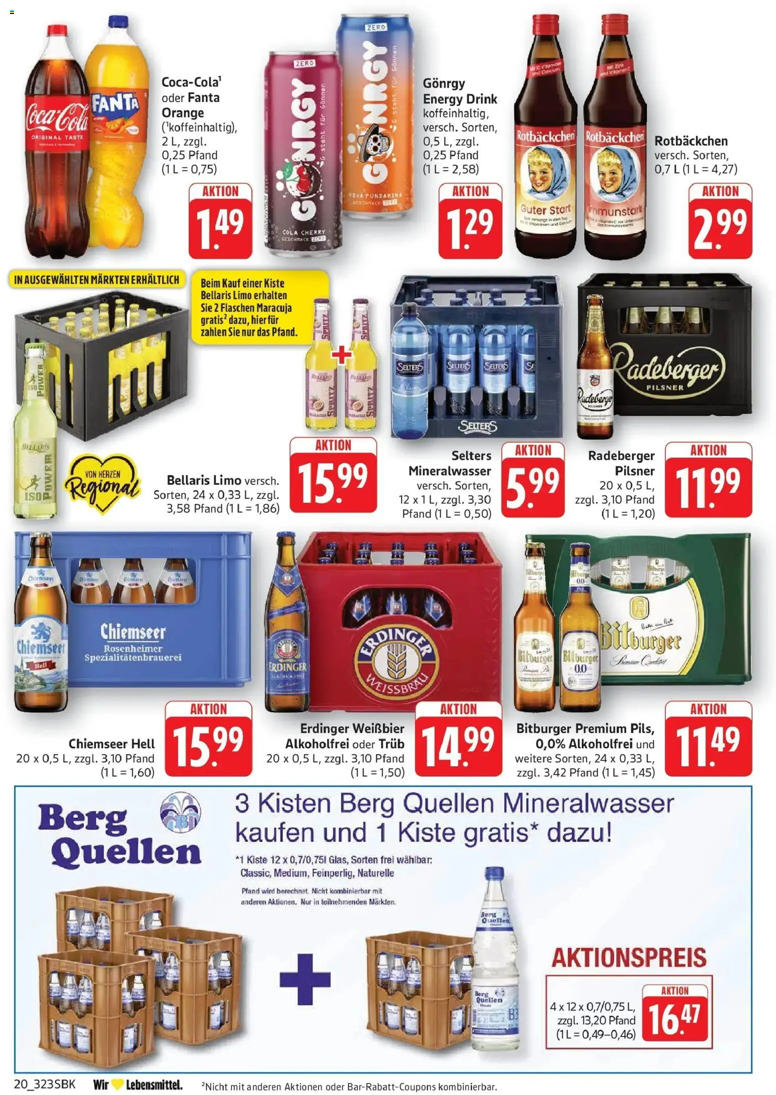 Edeka prospekt Pirmasens	 – gültig ab 04.05.2026 | Seite: 22 | Produkte: Bitburger, Cola, Mineralwasser, Radeberger pilsner