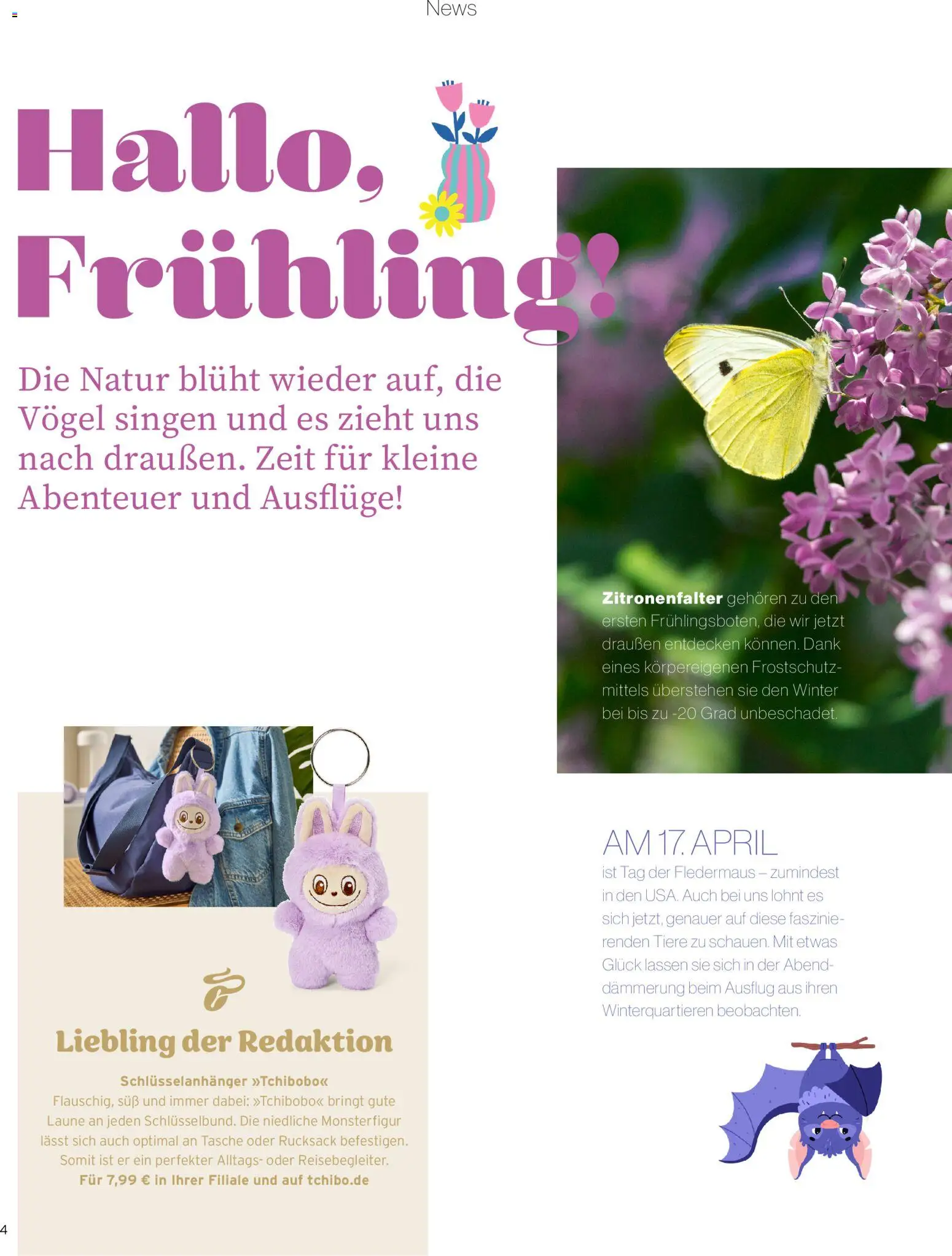 Tchibo Magazin Momente – gültig ab 23.03.2026 | Seite: 4 | Produkte: Tasche, Rucksack