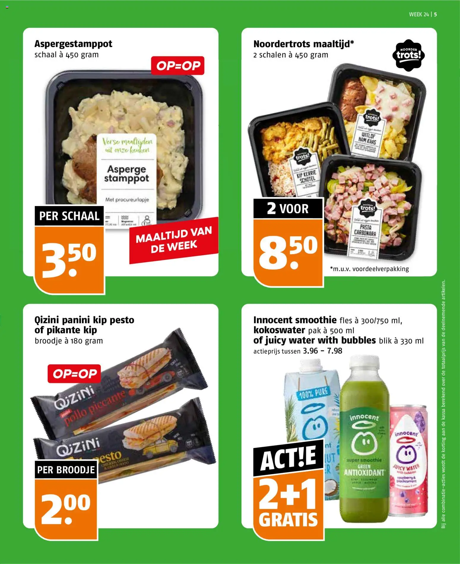 {H1} | Pagina: 5 | Producten: Schaal, Fles, Broodje, Kip