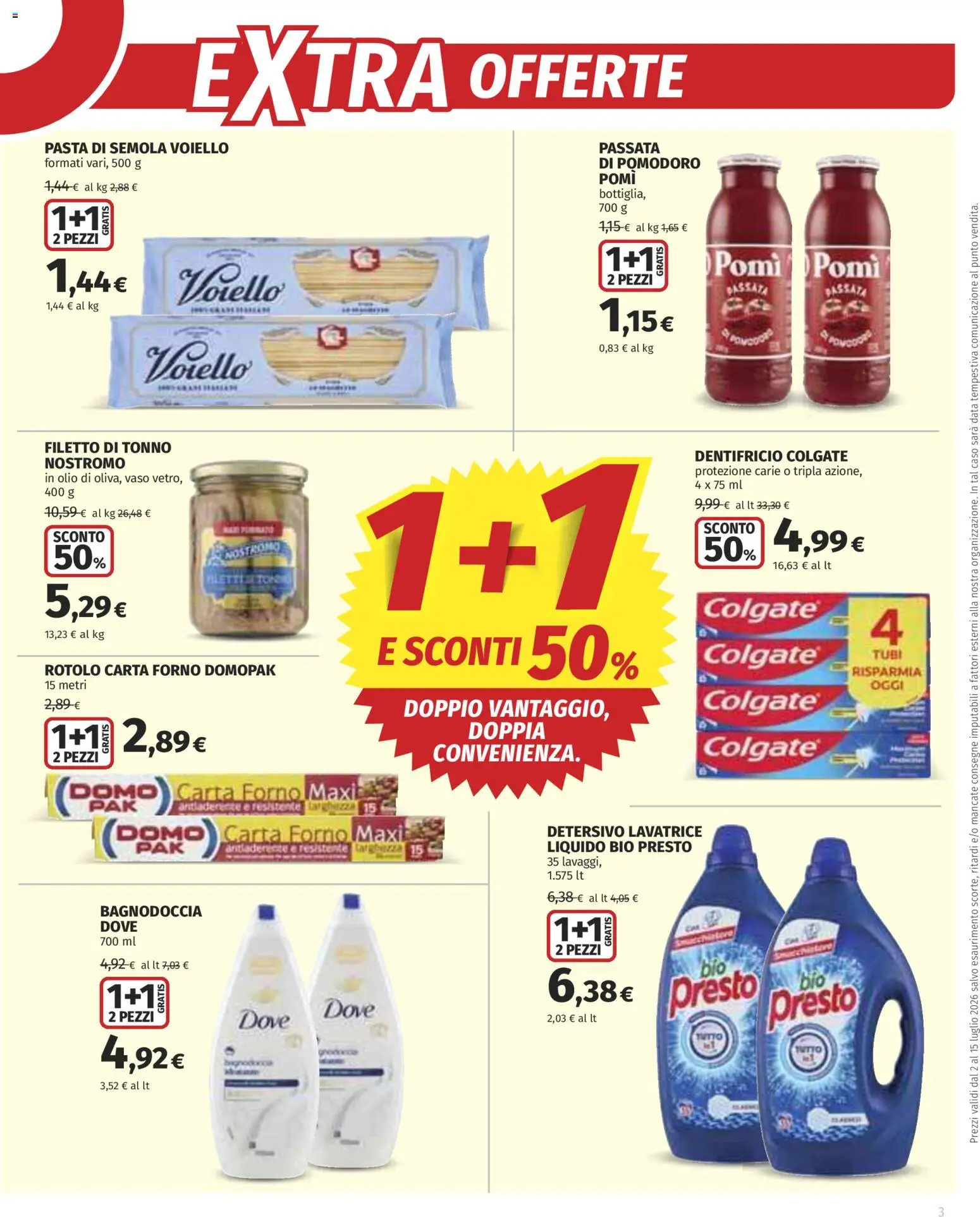 Volantino Ipercoop del 02/07/2026 | Pagina: 3 | Prodotti: Olio, Pasta, Lavatrice, Forno