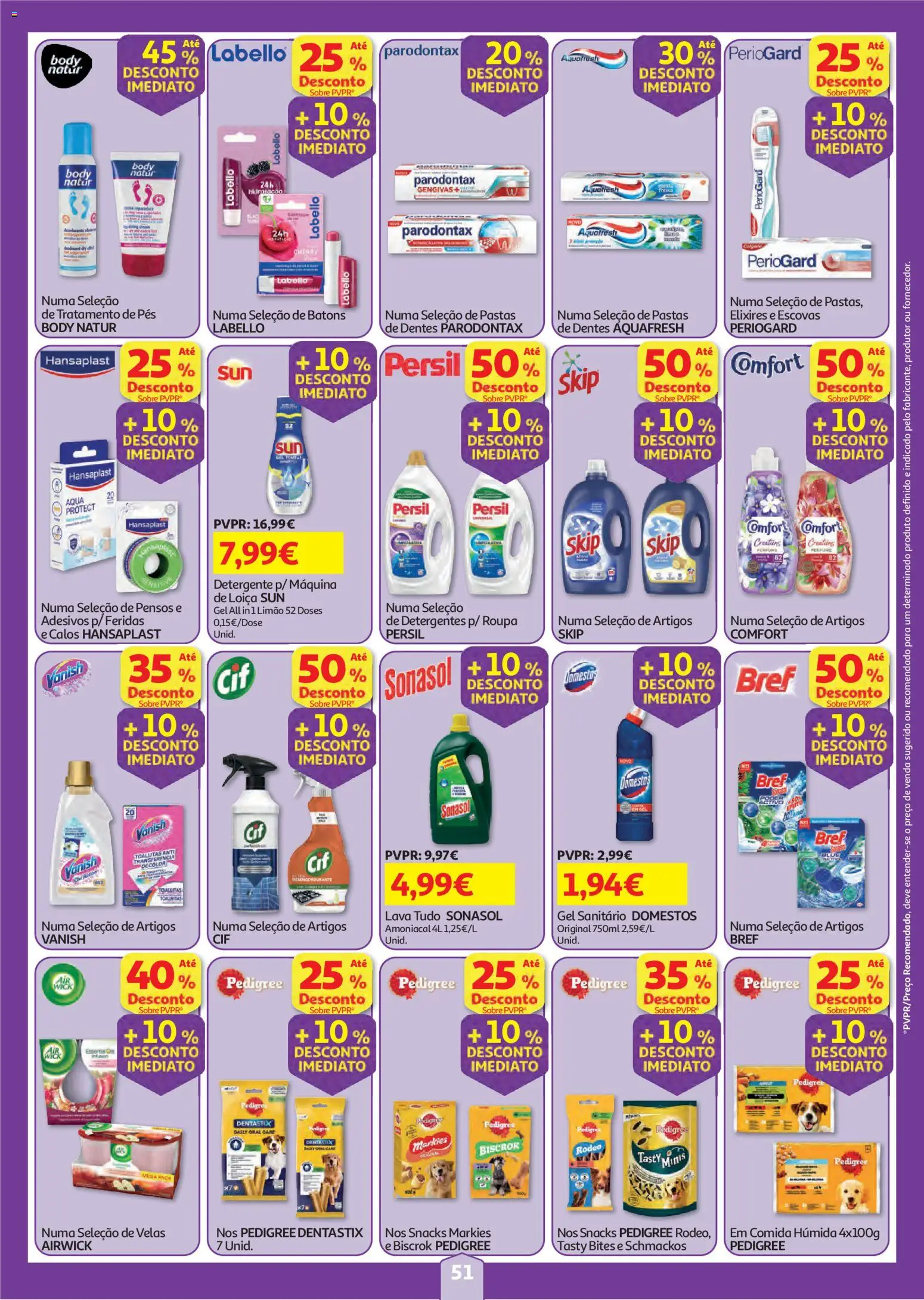 Auchan folheto │ válido de 06/08/2026 | Página: 51 | Produtos: Detergente, Persil, Velas