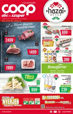 COOP - Abc & Szuper / Tisza - amely érvényes a következő dátumtól: 2026.09.10.