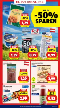 Hofer Flugblatt ab 25.09.2026 gültig | Seite: 13 | Produkte: Tomaten, Fisch