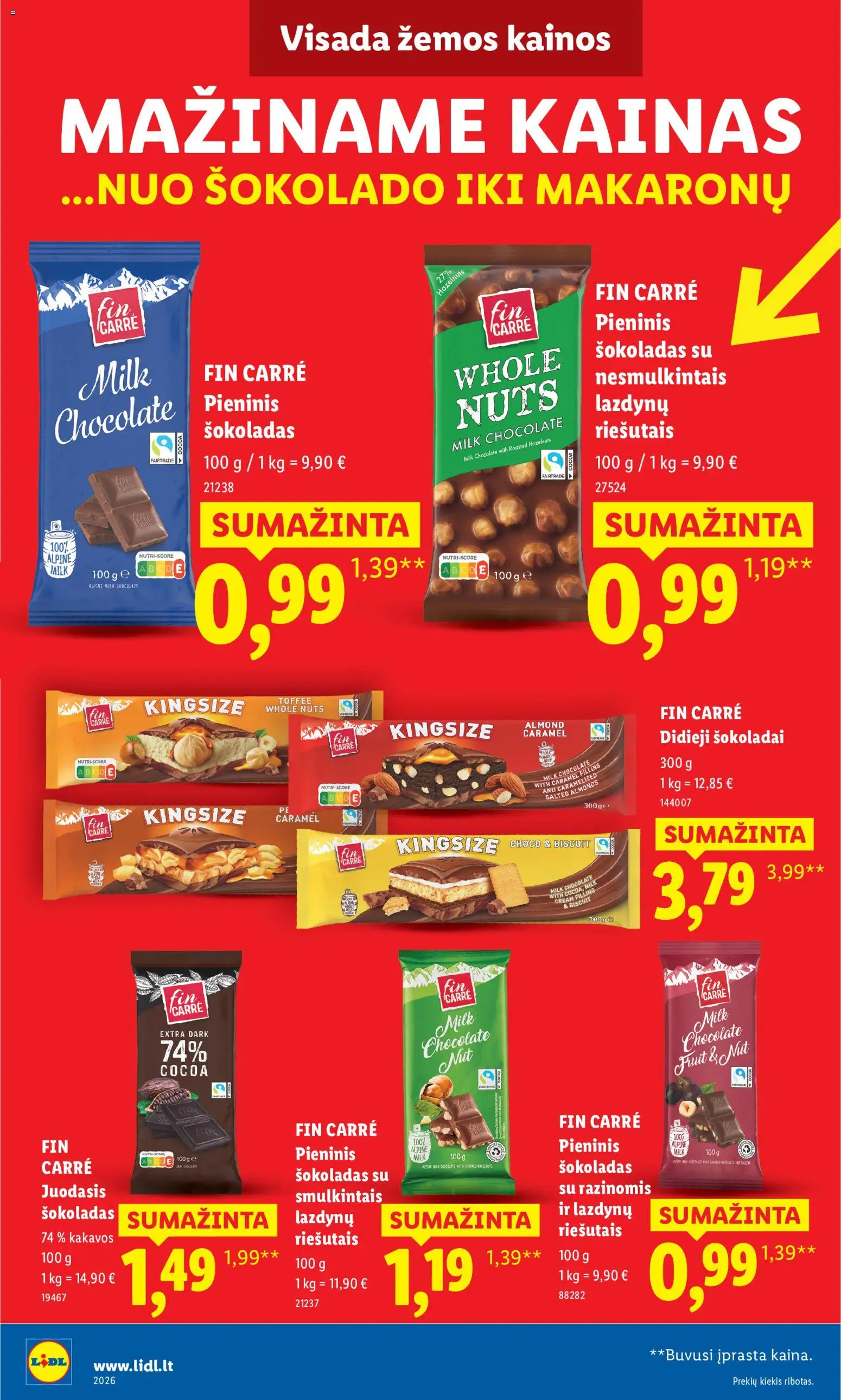 LIDL akcijos nuo 2026.08.17 | Puslapis: 6 | Prekių: Šokoladas