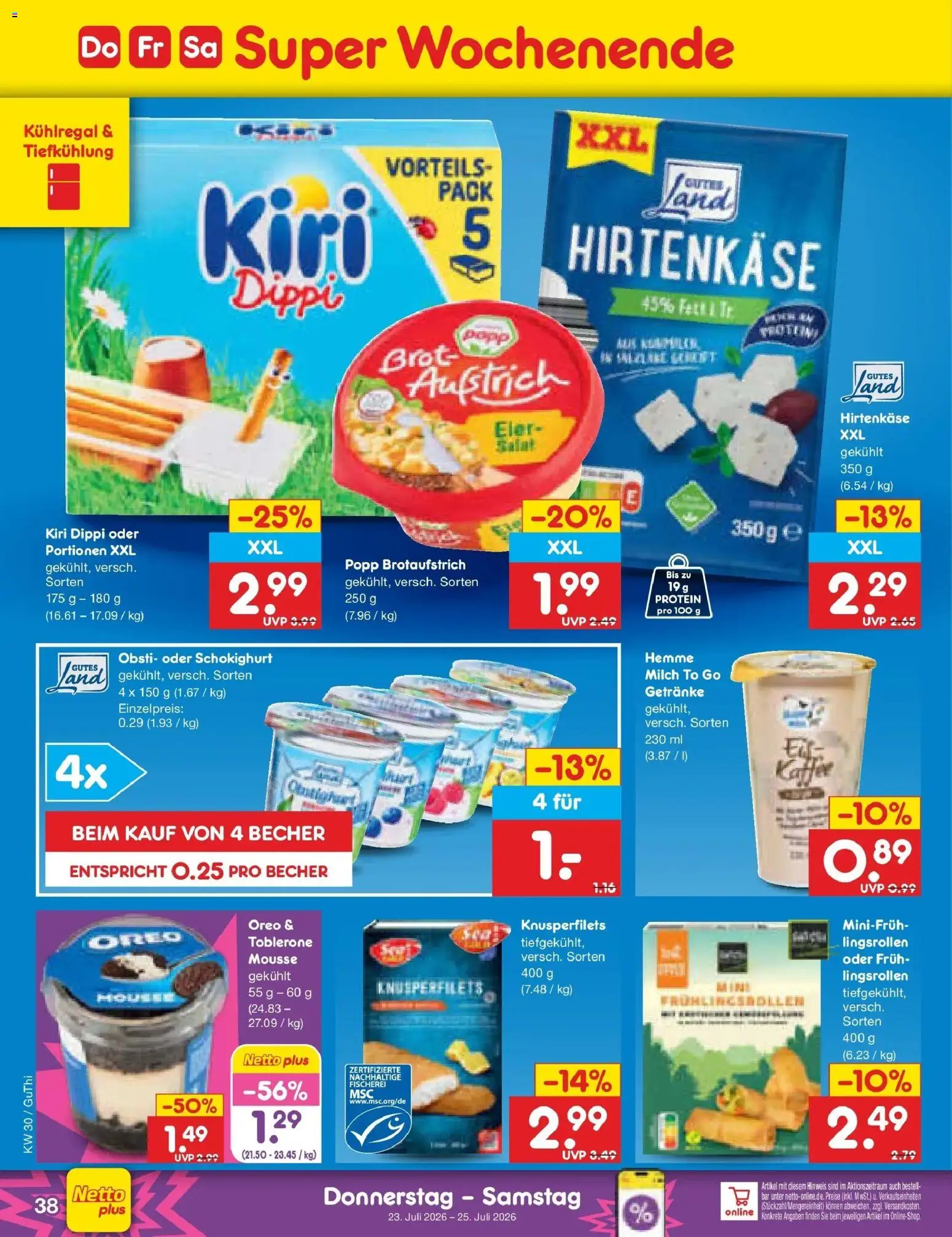Netto Marken-Discount Prospekt Machern – gültig ab 20.07.2026 | Seite: 62 | Produkte: Milch, Brot