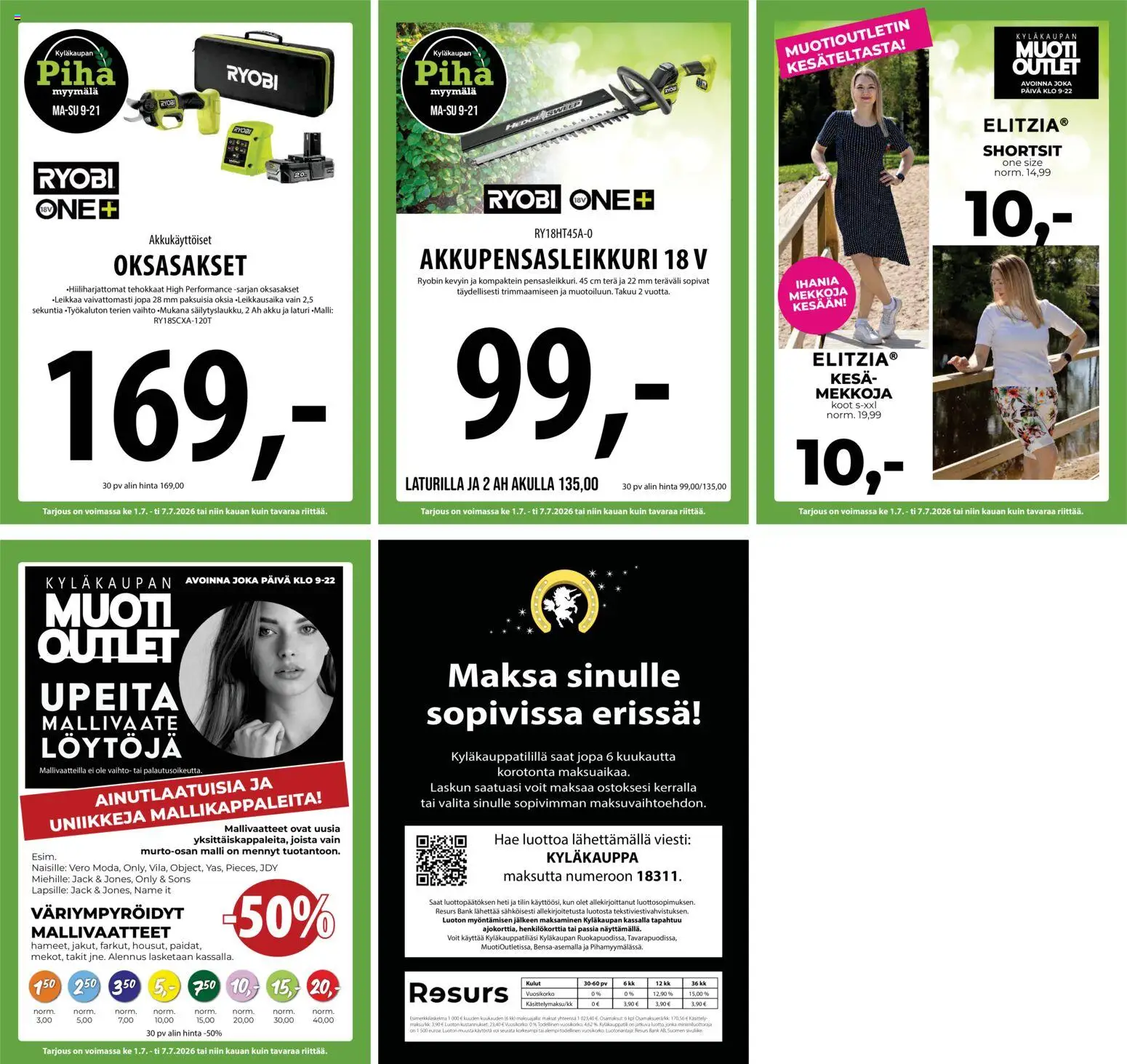 Tuuri tarjoukset – voimassa 01/07/2026 alkaen | Sivu: 39 | Tuotteet: Oksasakset, Akku, Voi, Laturi