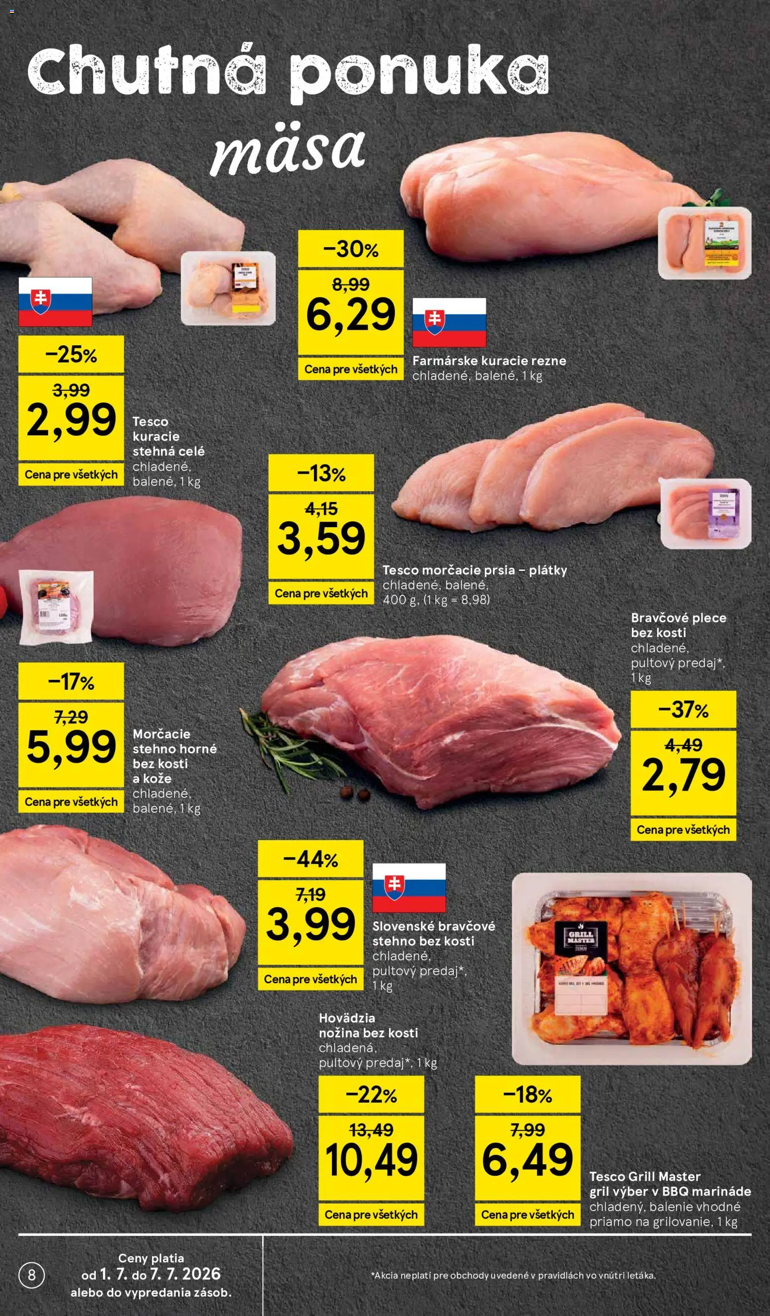 Nové Tesco akcie – leták je platný od 01.07.2026 | Strana: 8