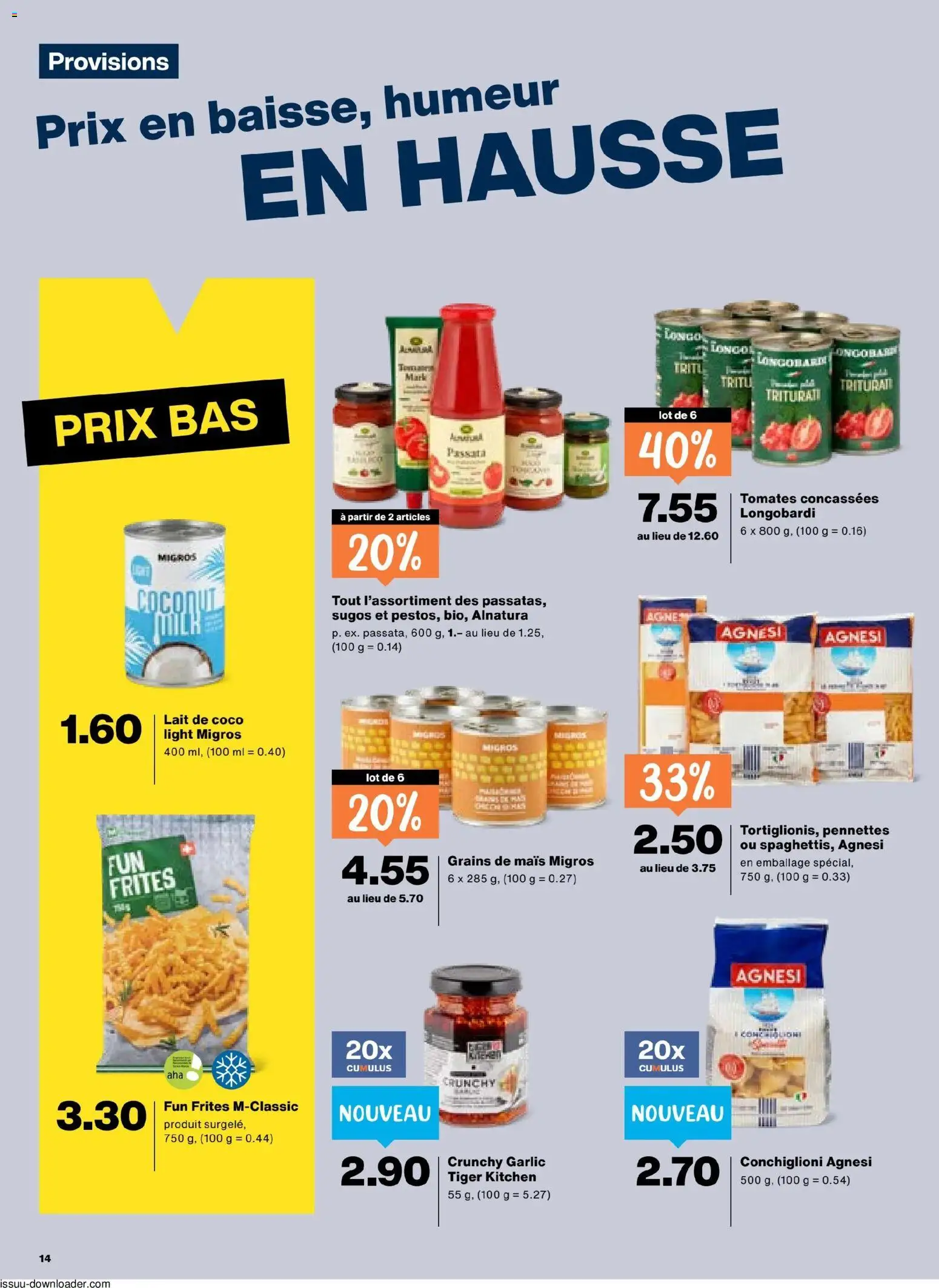 Migros aktionen FR – gültig ab 04.06.2026 | Seite: 14 | Produkte: Pasta