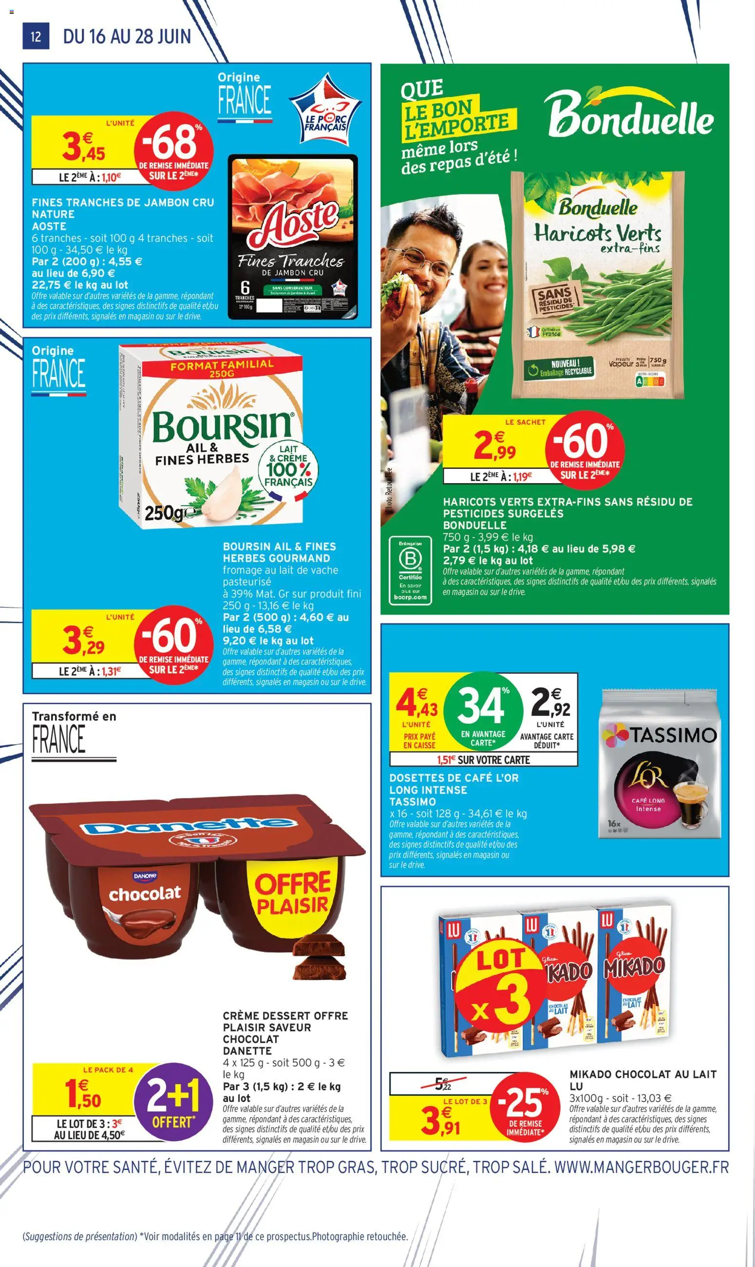 {H1} | Page: 12 | Produits: Tassimo, Ail, Fromage, Jambon
