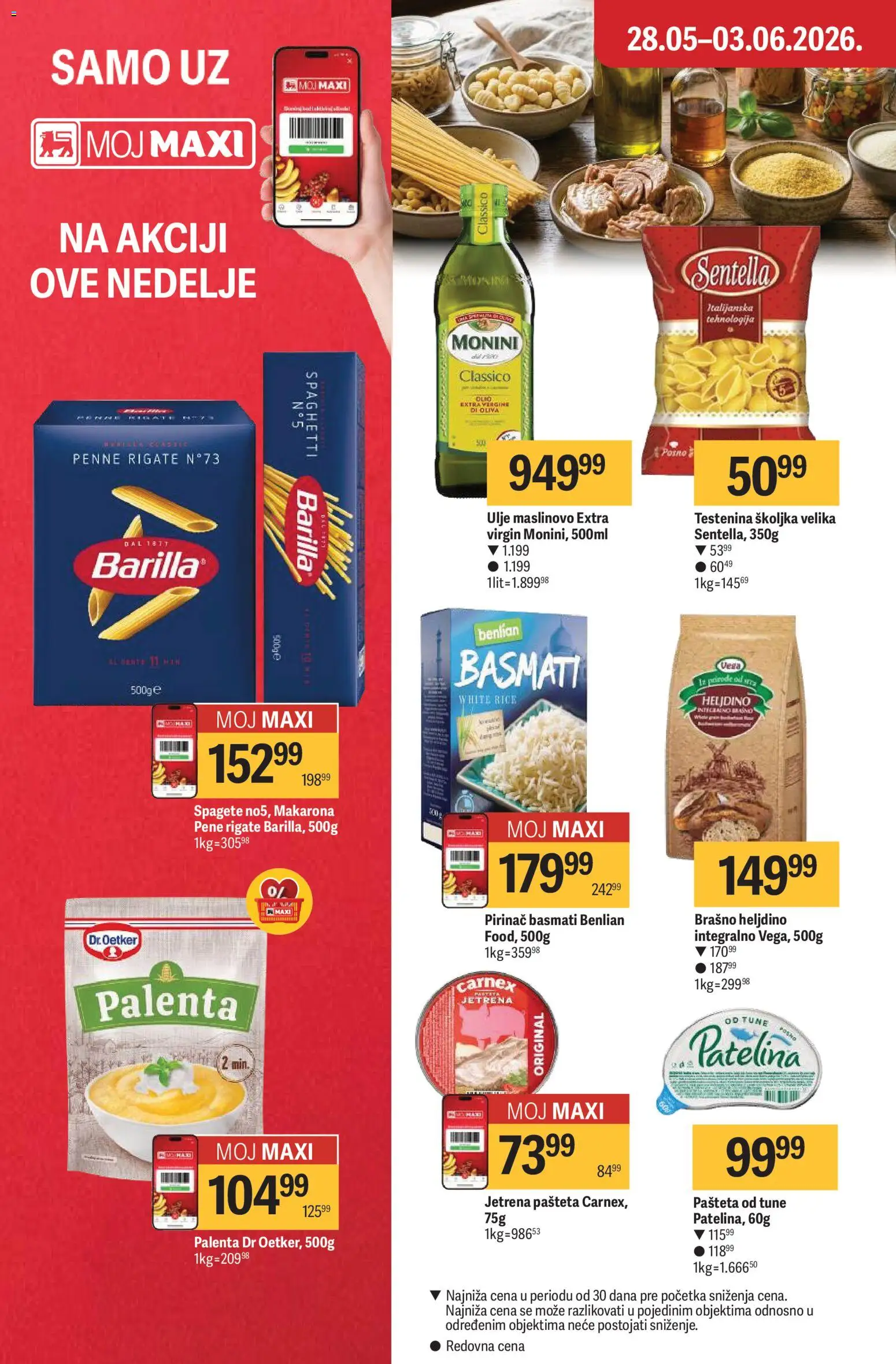 Maxi katalog - važi od 28.05.2026 | Strana: 18 | Proizvode: Palenta, Brašno, Ulje, Pašteta