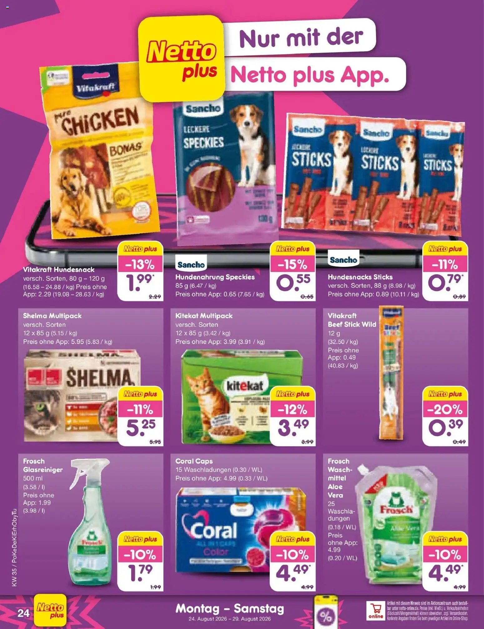 Netto Marken-Discount Prospekt Amberg (ab 24.08.2026) » Angebote | Seite: 36 | Produkte: Coral