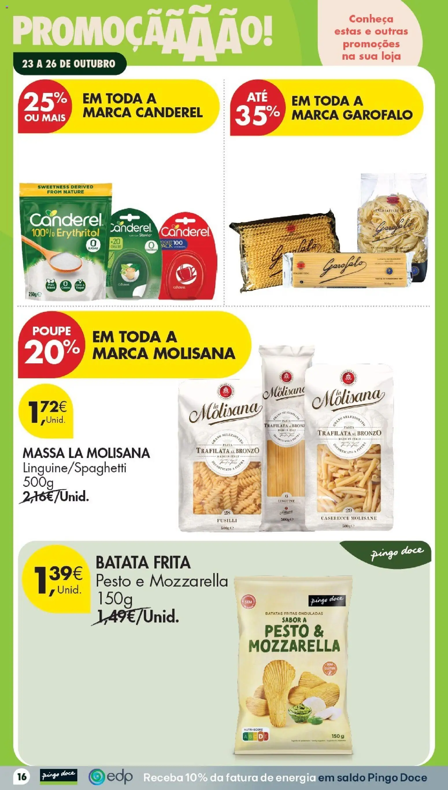 Pingo Doce Folheto Poupe Este Fim de Semana │ válido de 23/10/2026 | Página: 16 | Produtos: Batata, Batata frita, Stevia, Massa
