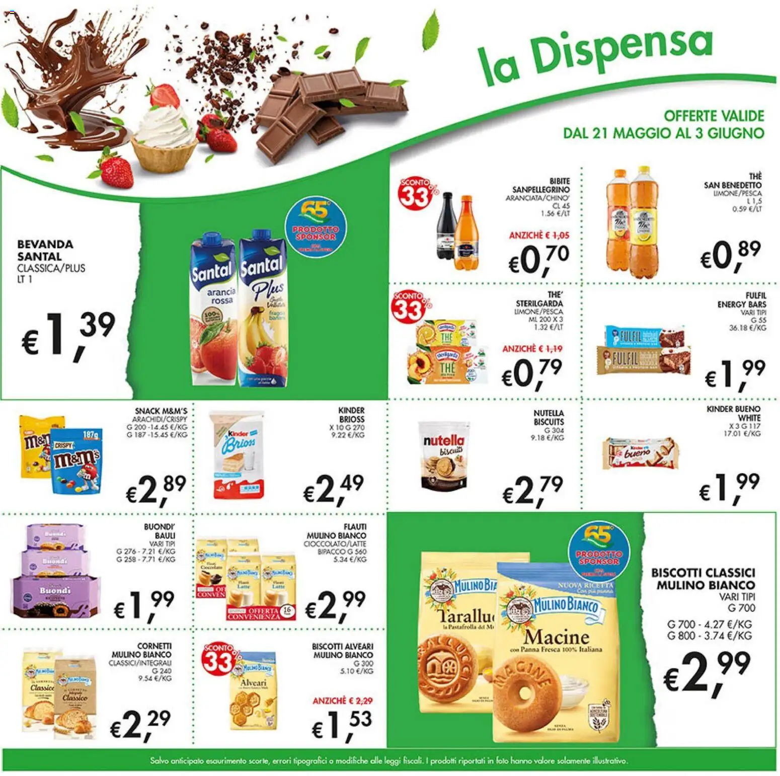 Volantino Coal del 21.05.2026 | Pagina: 17 | Prodotti: Panna, Biscotti, Nutella, Arancia