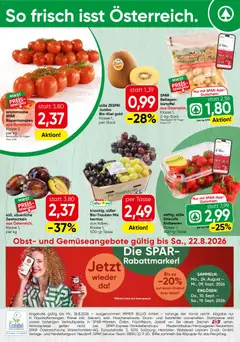 Spar Obst & Gemüse ab 17.08.2026 gültig
