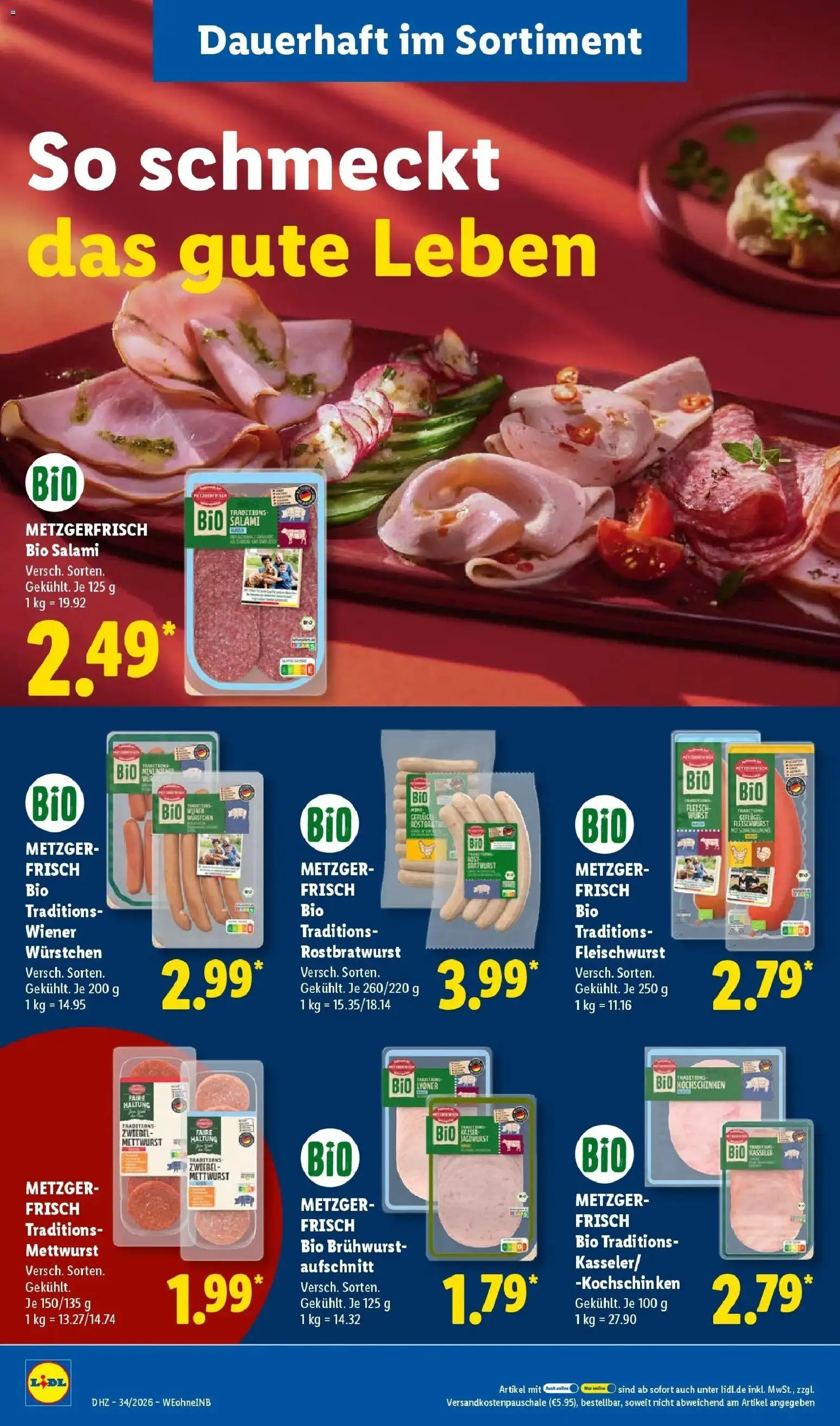 Lidl Prospekt Enkenbach-alsenborn (ab 17.08.2026) zum Blättern » Angebote | Seite: 22 | Produkte: Wurst, Salami, Fleisch