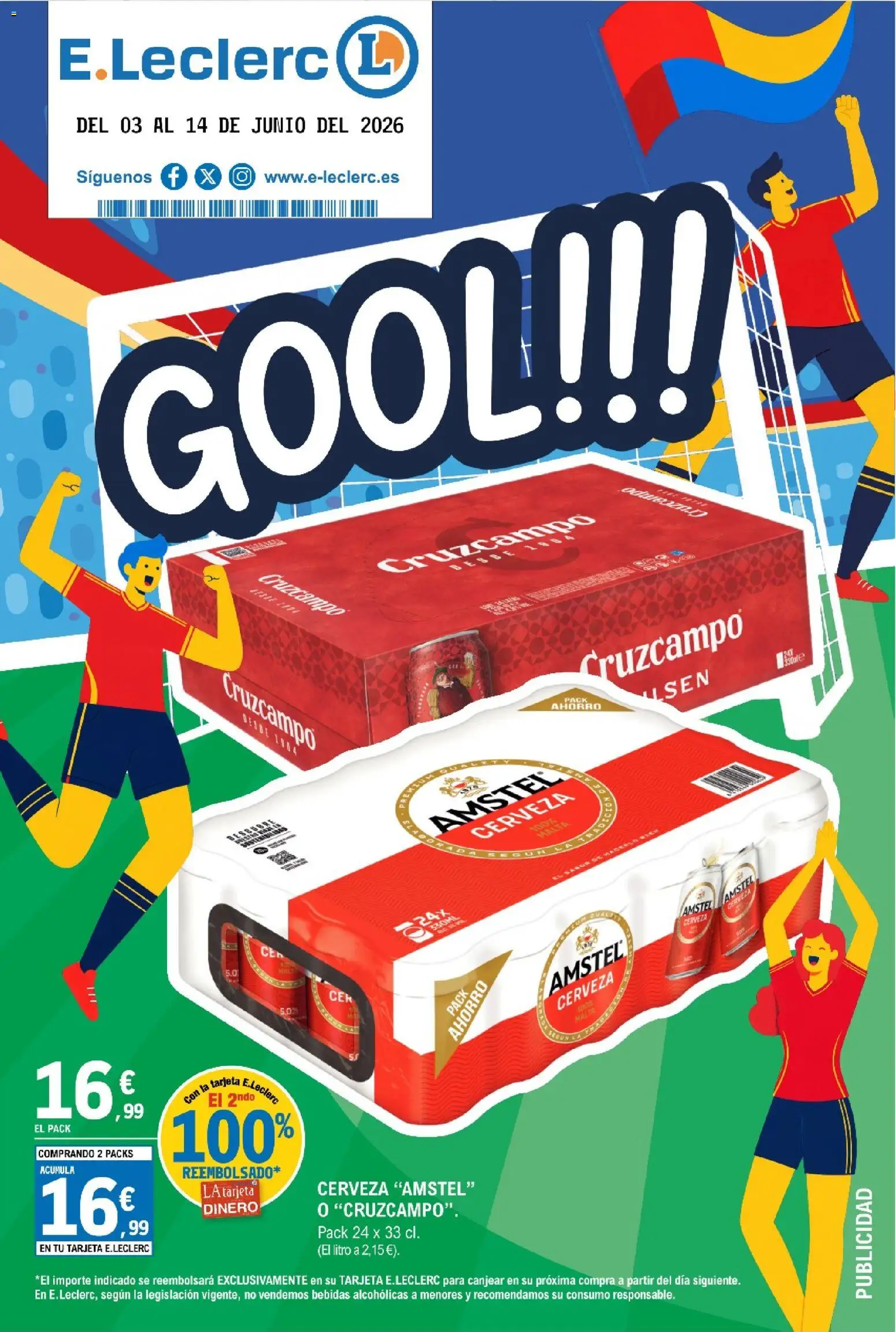 E.Leclerc folleto Gool │ válido desde el 03.06.2026 | Página: 1 | Productos: Cerveza